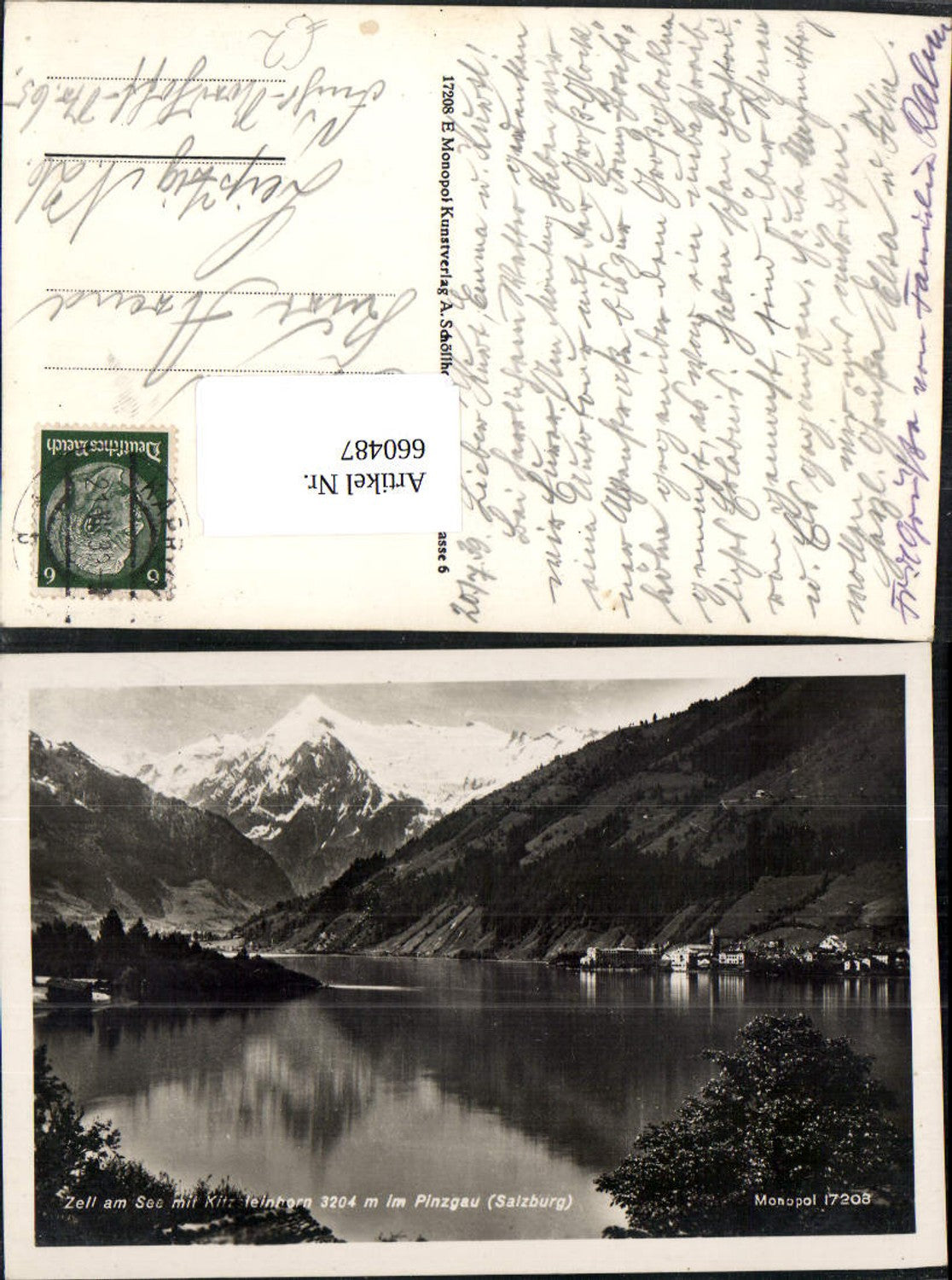 660487,Foto Ak Zell am See mit Kitzsteinhorn i. Pinzgau