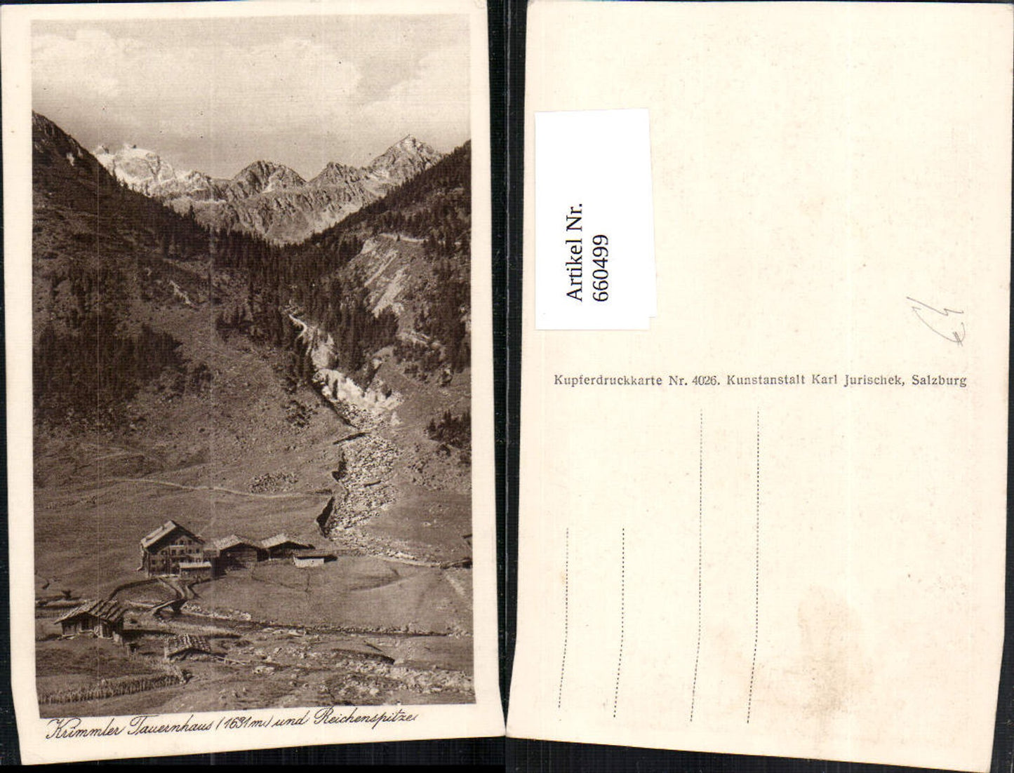 660499,Krimml Krimmler Tauernhaus u. Reichenspitze