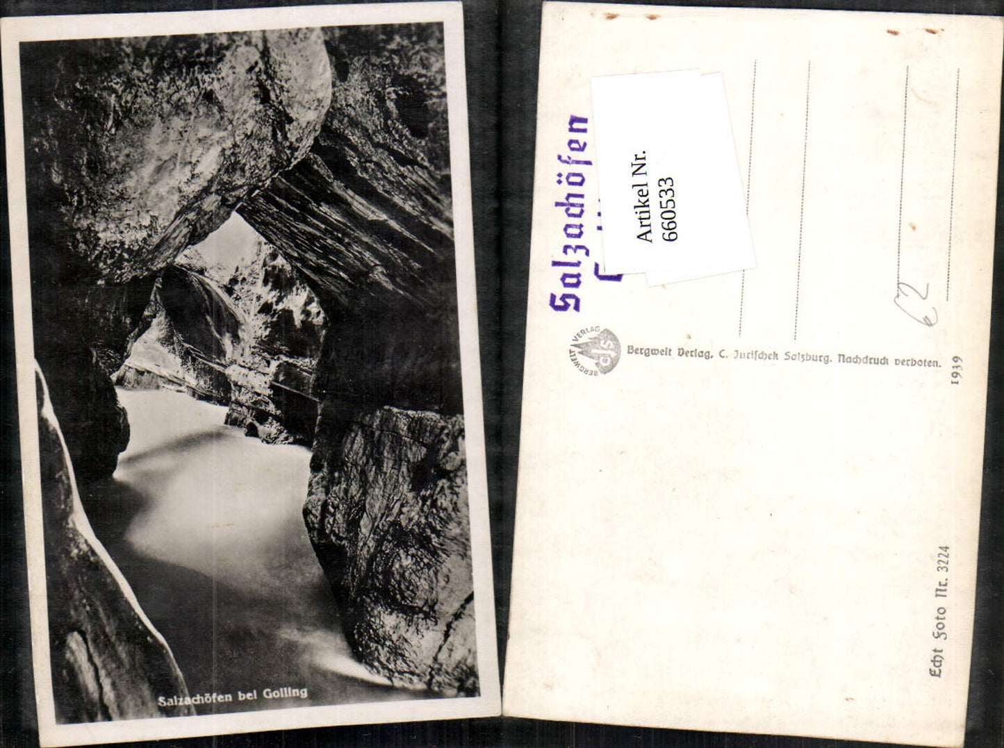 660533,Foto Ak Salzachöfen b. Golling a. d. Salzach