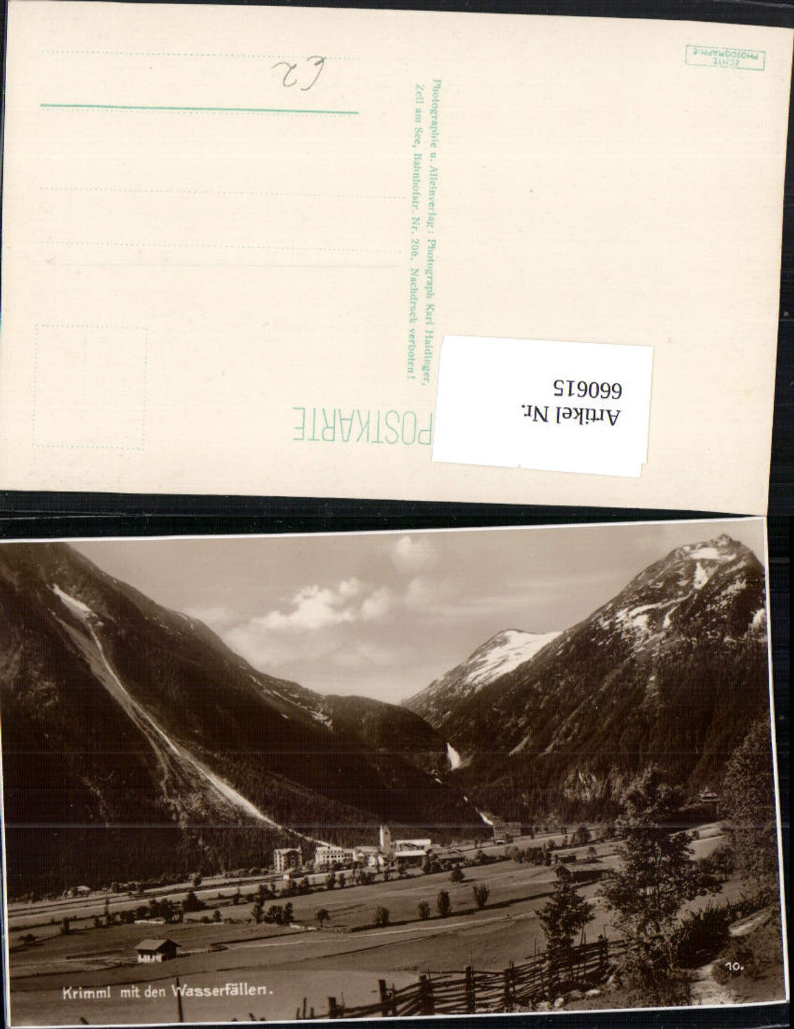 660615,Foto Ak Krimml mit den Wasserfällen