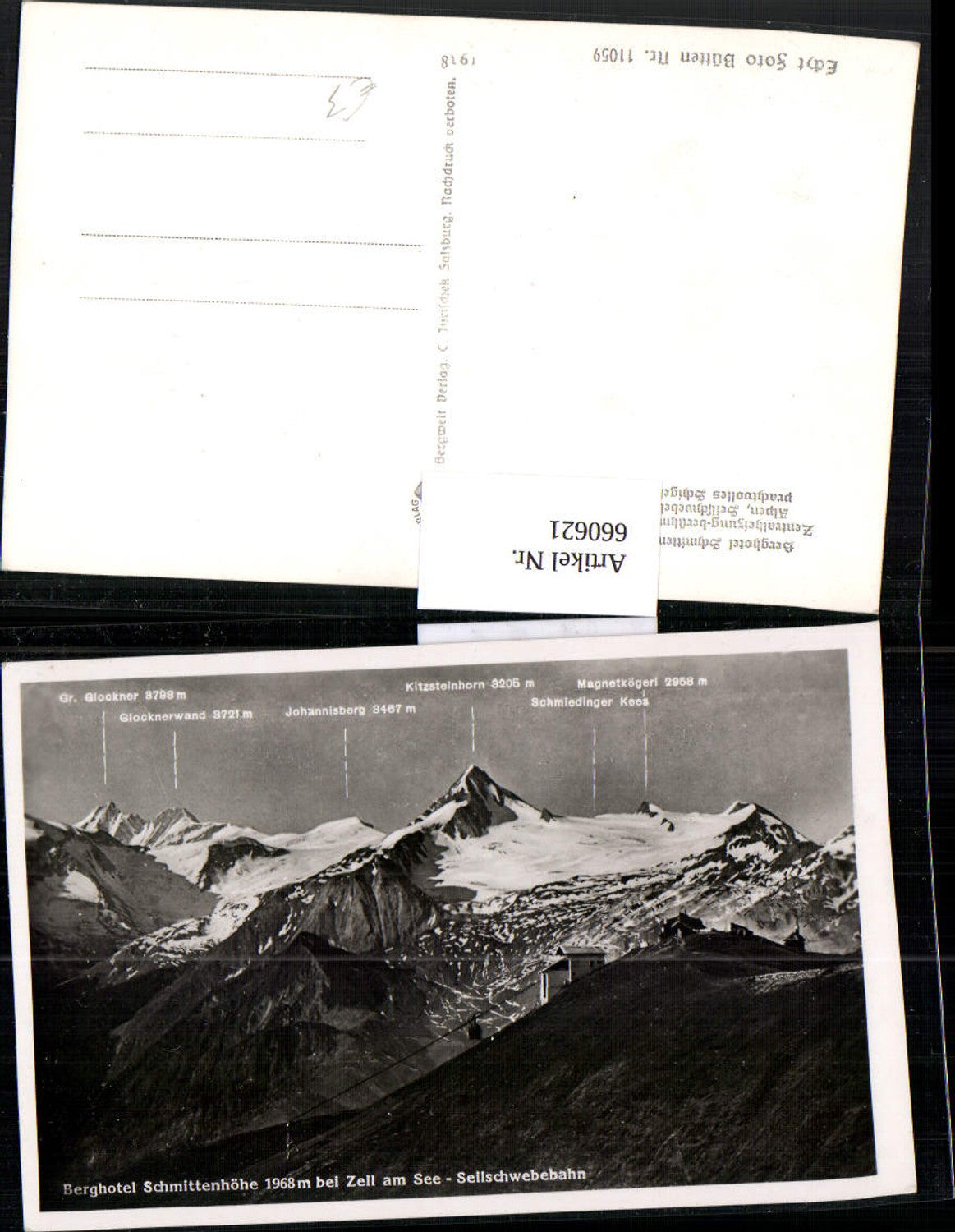 660621,Berghotel Schmittenhöhe b. Zell am See Seilschwebebahn Seilbahn