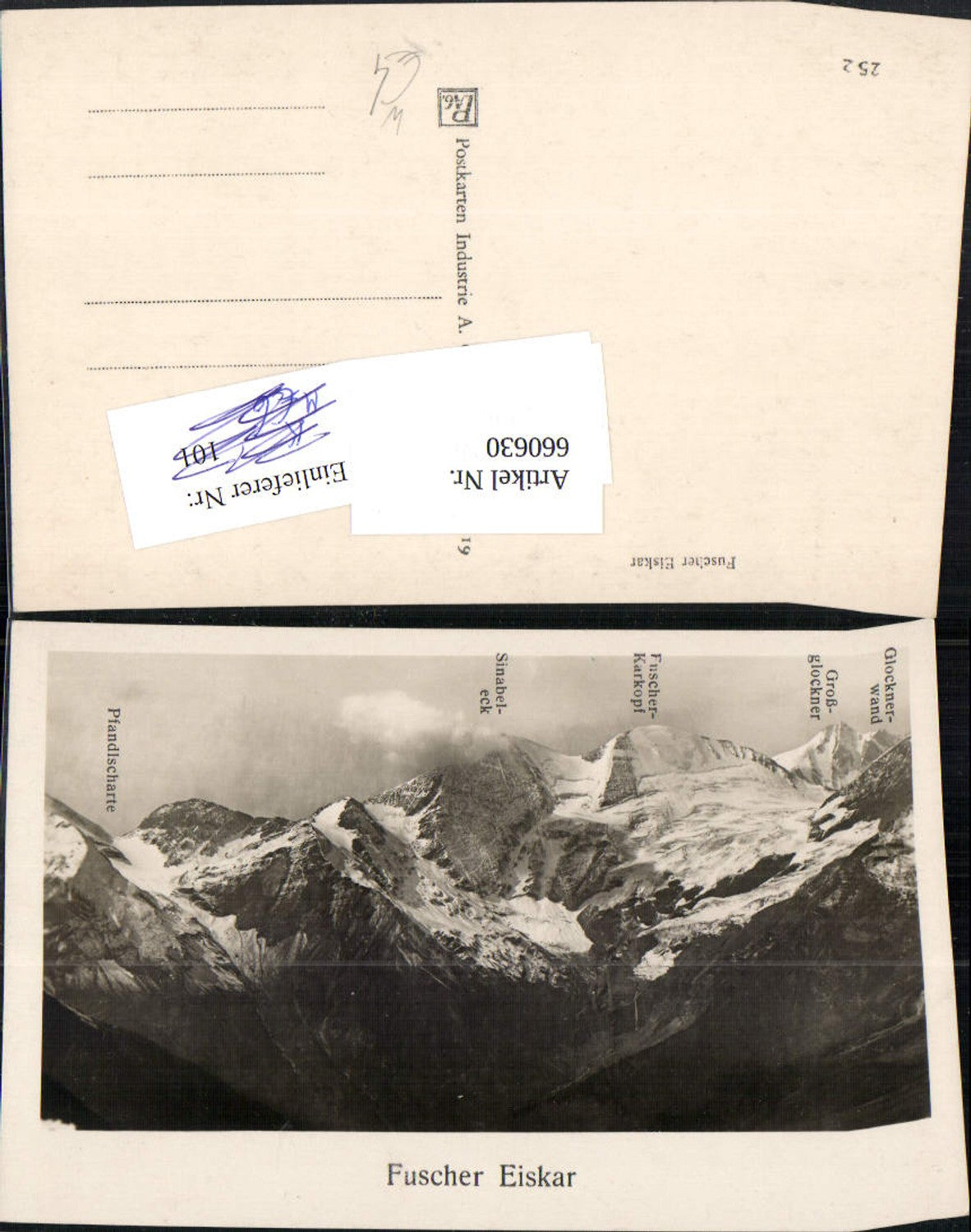 660630,Foto Ak Fuscher Eiskar Fuscher-Kar-Kopf Fusch an der Großglocknerstraße