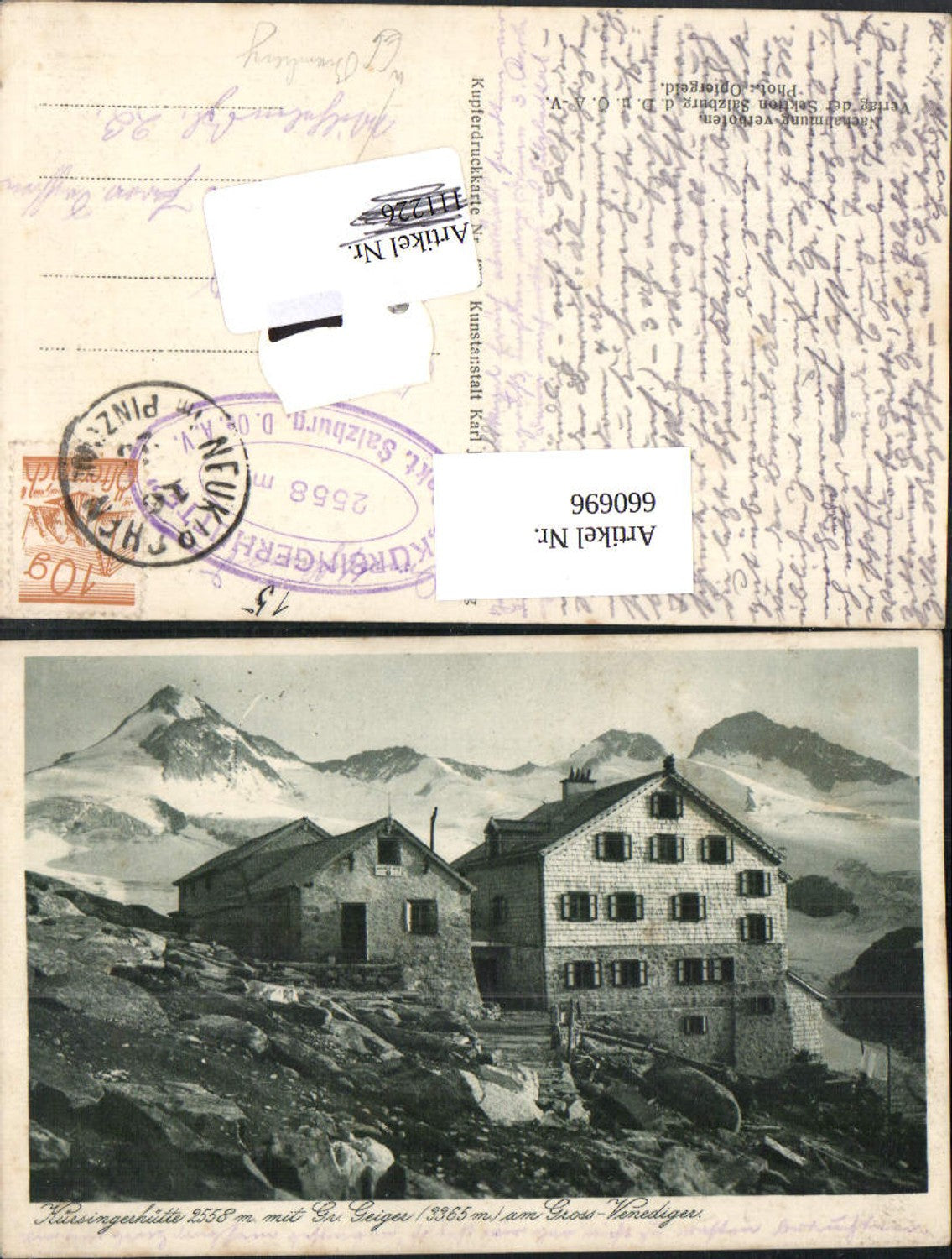 660696,Neukirchen am Großvenediger Kürsingerhütte mit Gr. Geiger a. Großvenediger