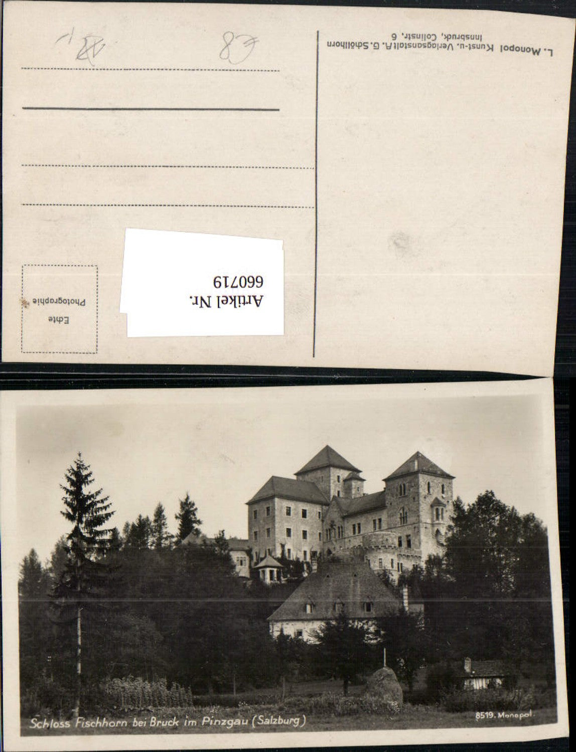 660719,Foto Ak Schloss Fischhorn b. Bruck im Pinzgau Bruck an der Großglocknerstraße