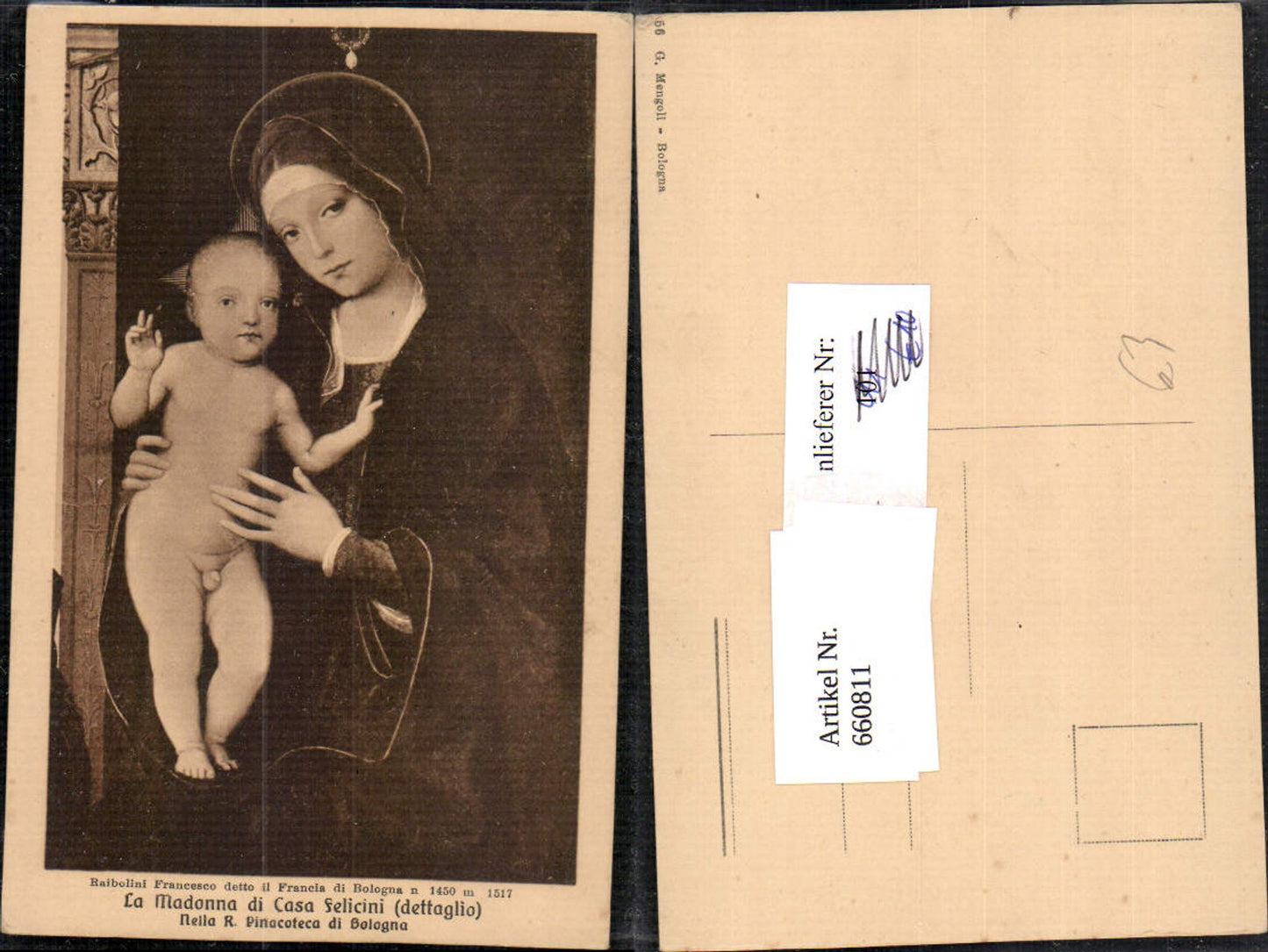 660811,Künstler Ak Raibolinoi Francesco La Madonna di Casa Felicini Religion