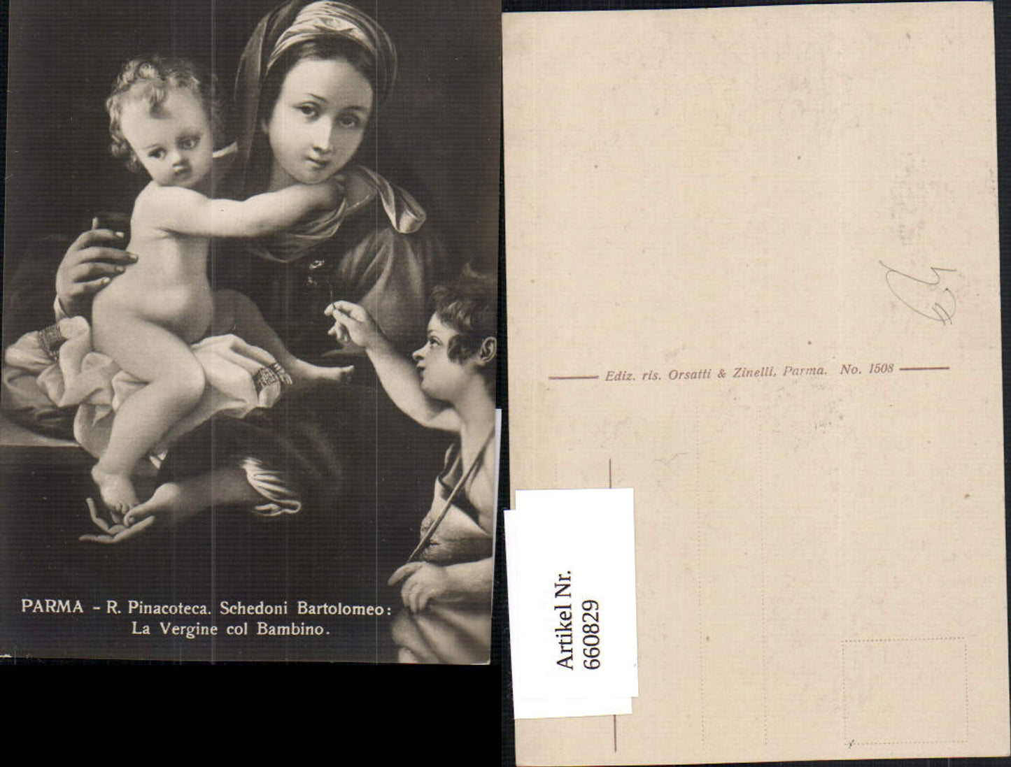 660829,Künstler Ak Schedoni Bartolomeo La Vergine col Bambino