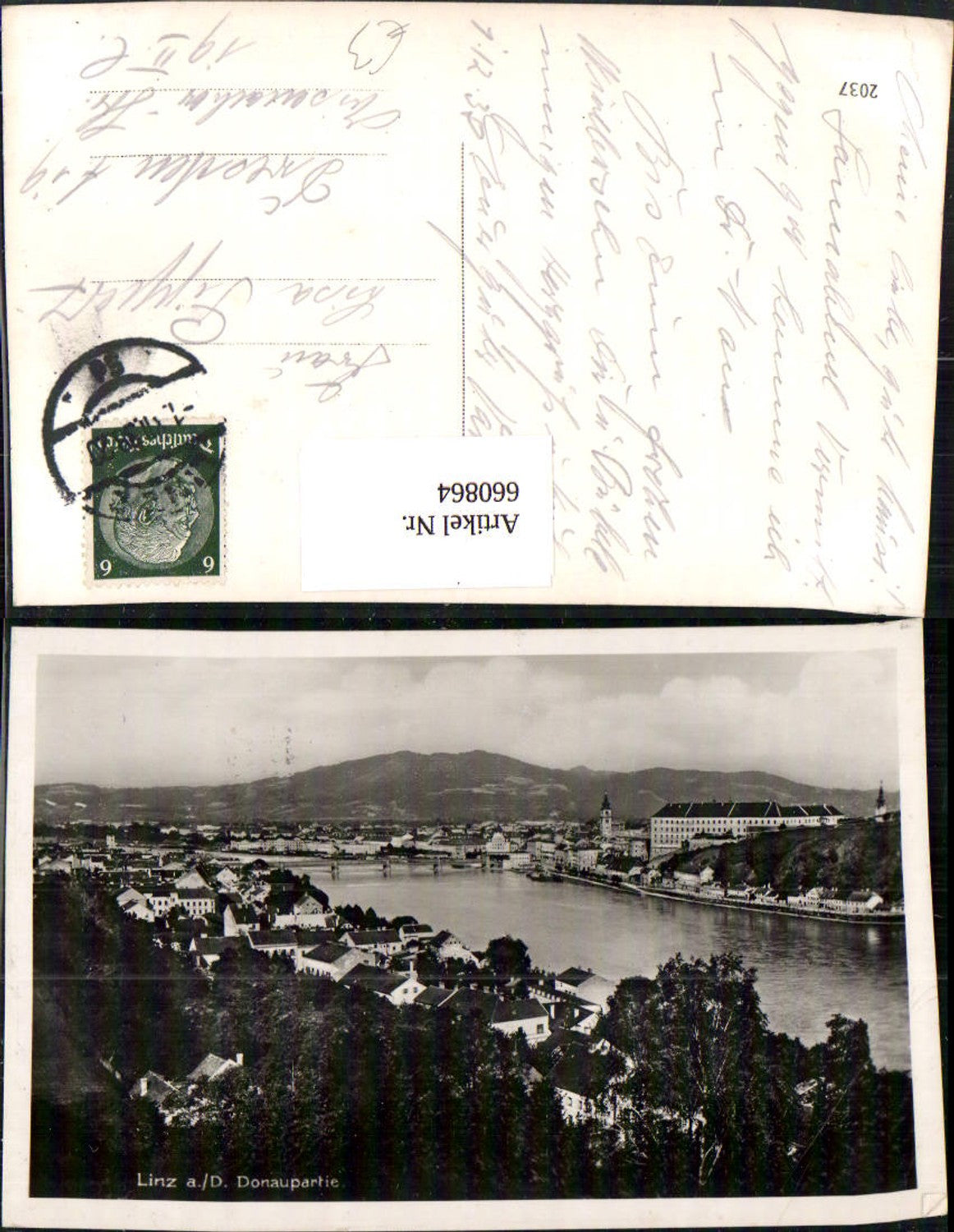 660864,Foto Ak Linz a. d. Donau Donaupartie Brücke