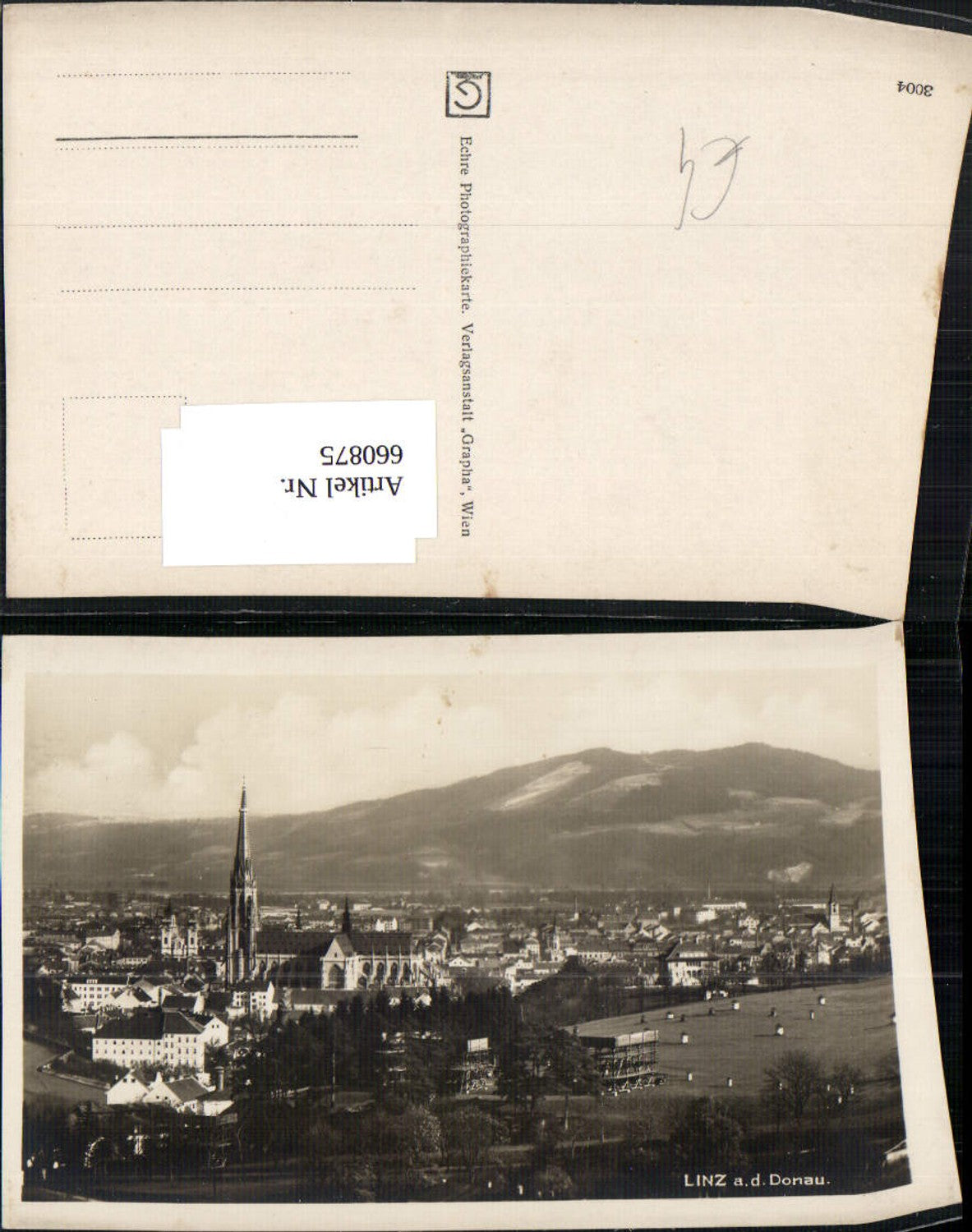 660875,Foto Ak Linz a. d. Donau Ansicht