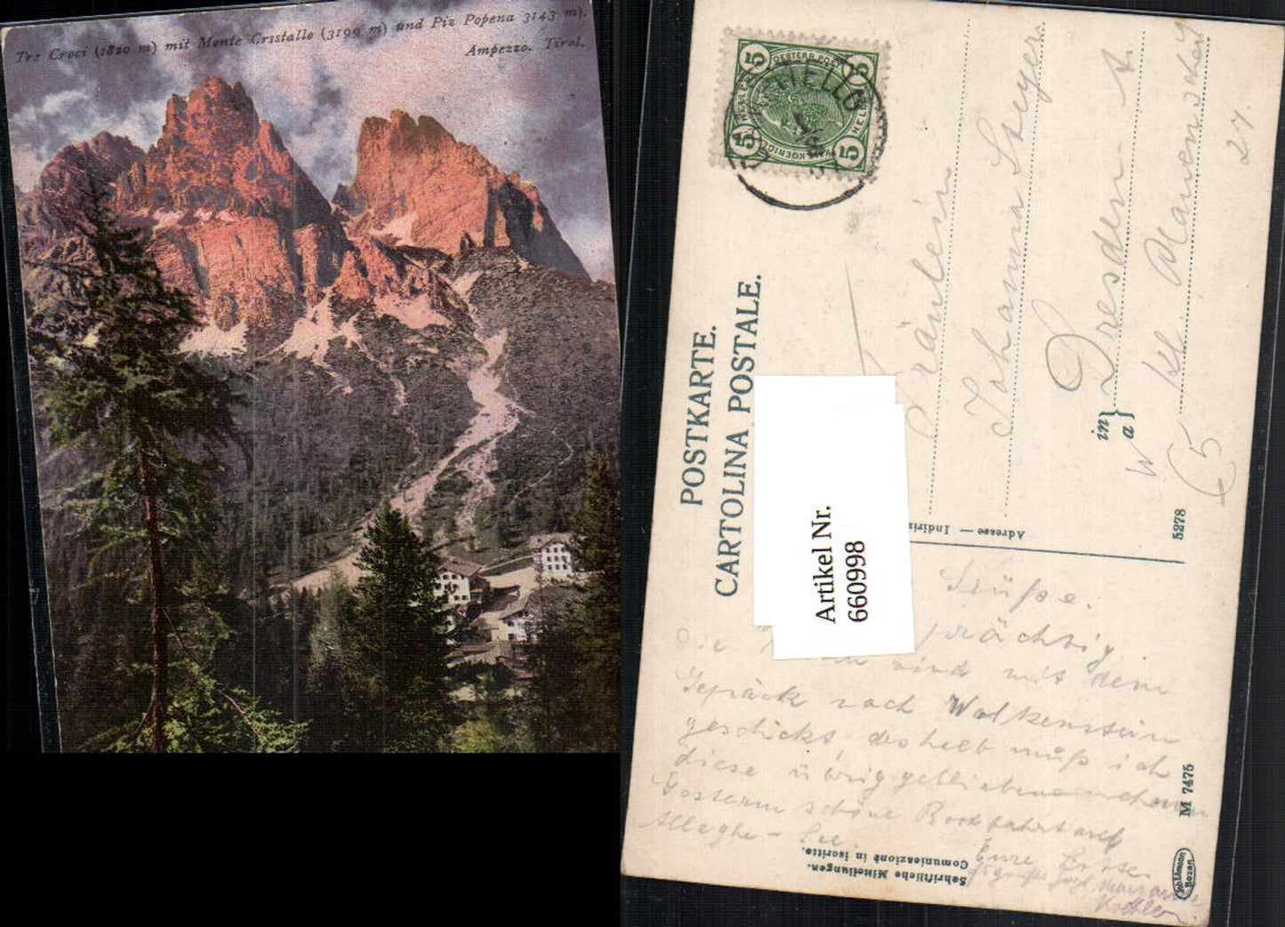 Alte Ansichtskarte – Old Postcard