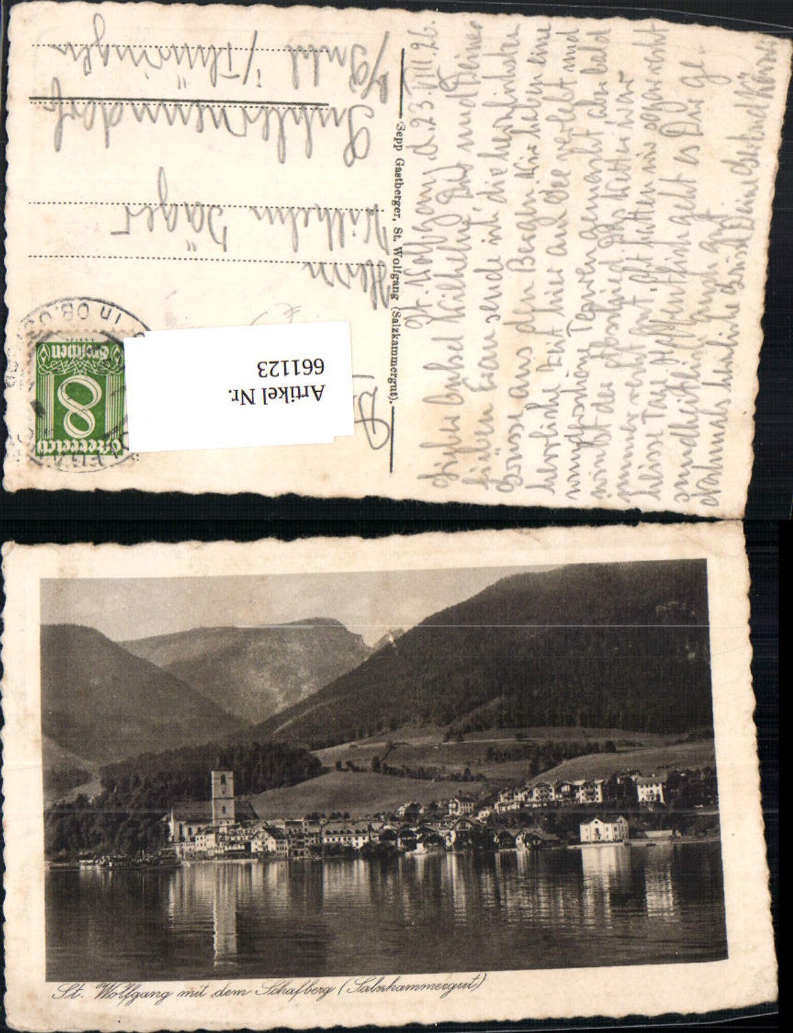 661123,St. Wolfgang im Salzkammergut mit dem Schafberg