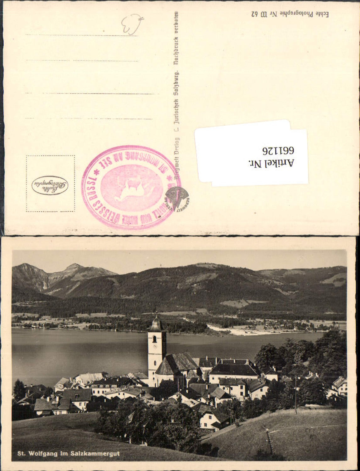661126,Foto Ak St. Wolfgang im Salzkammergut Ansicht