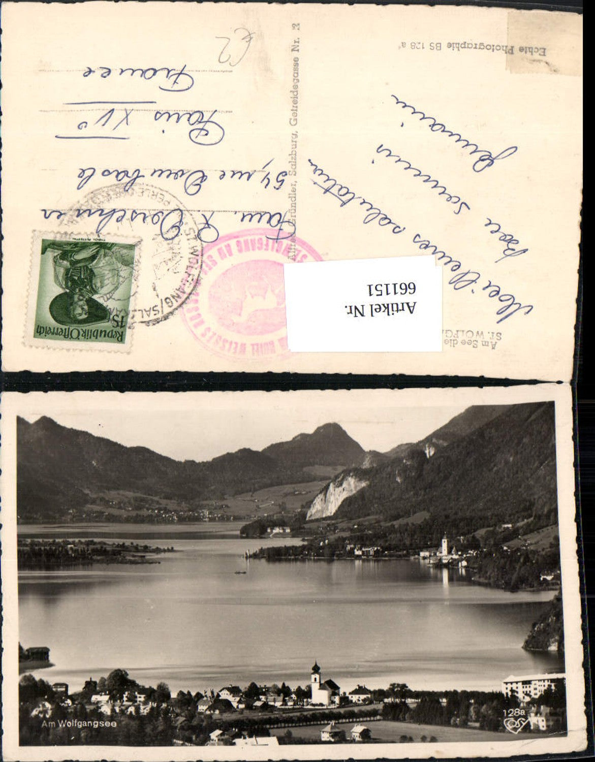 661151,Foto Ak St. Wolfgang im Salzkammergut Strobl Sankt Gilgen