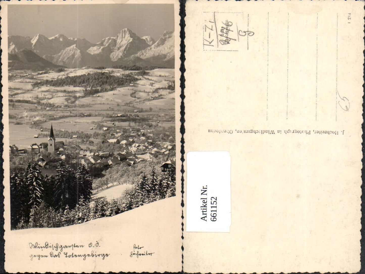 661152,Windischgarsten geg. d. Totengebirge Winteransicht