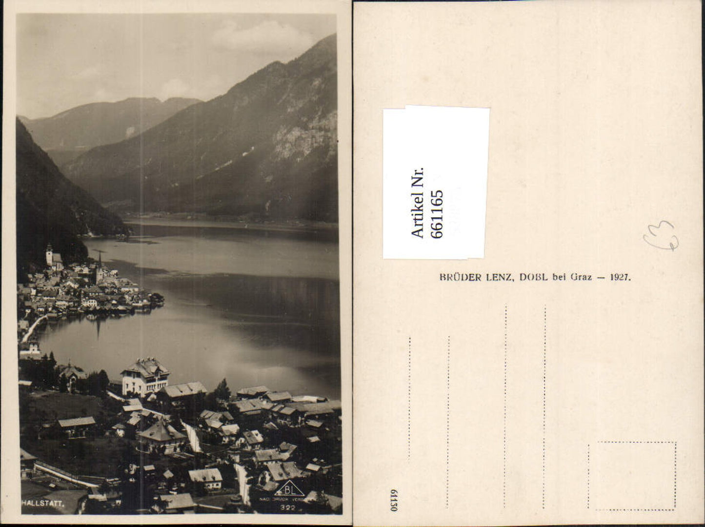 661165,Foto Ak Hallstatt Ansicht