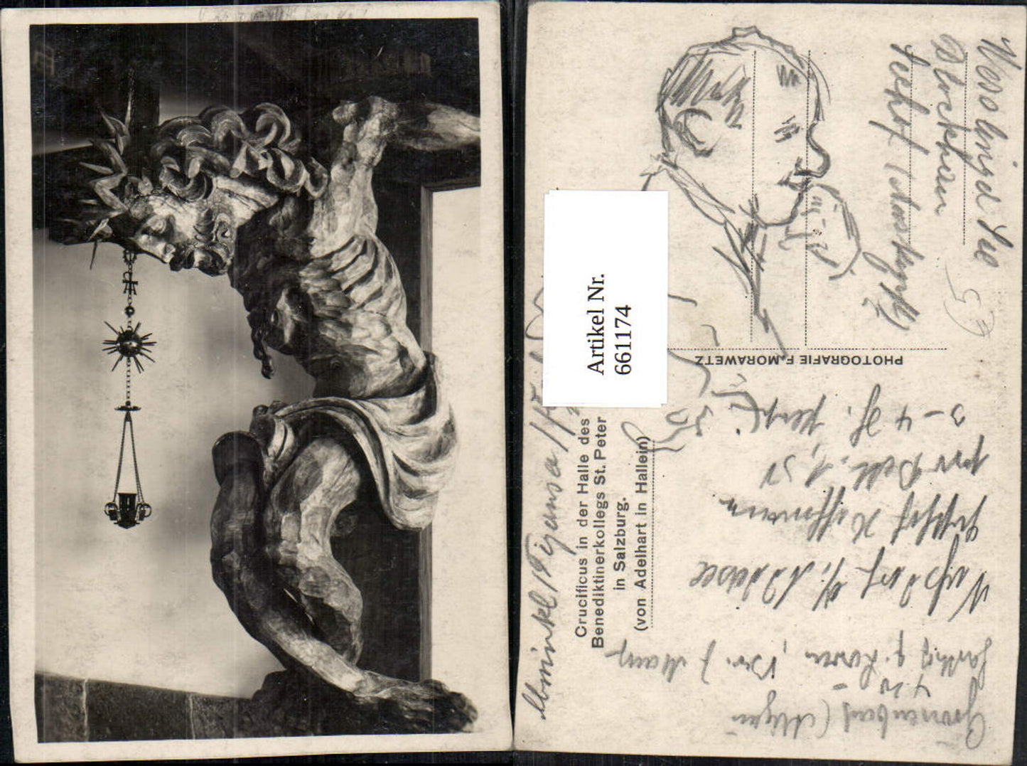661174,Photo Ak Salzburg St Peter Crucificus Benedictine College