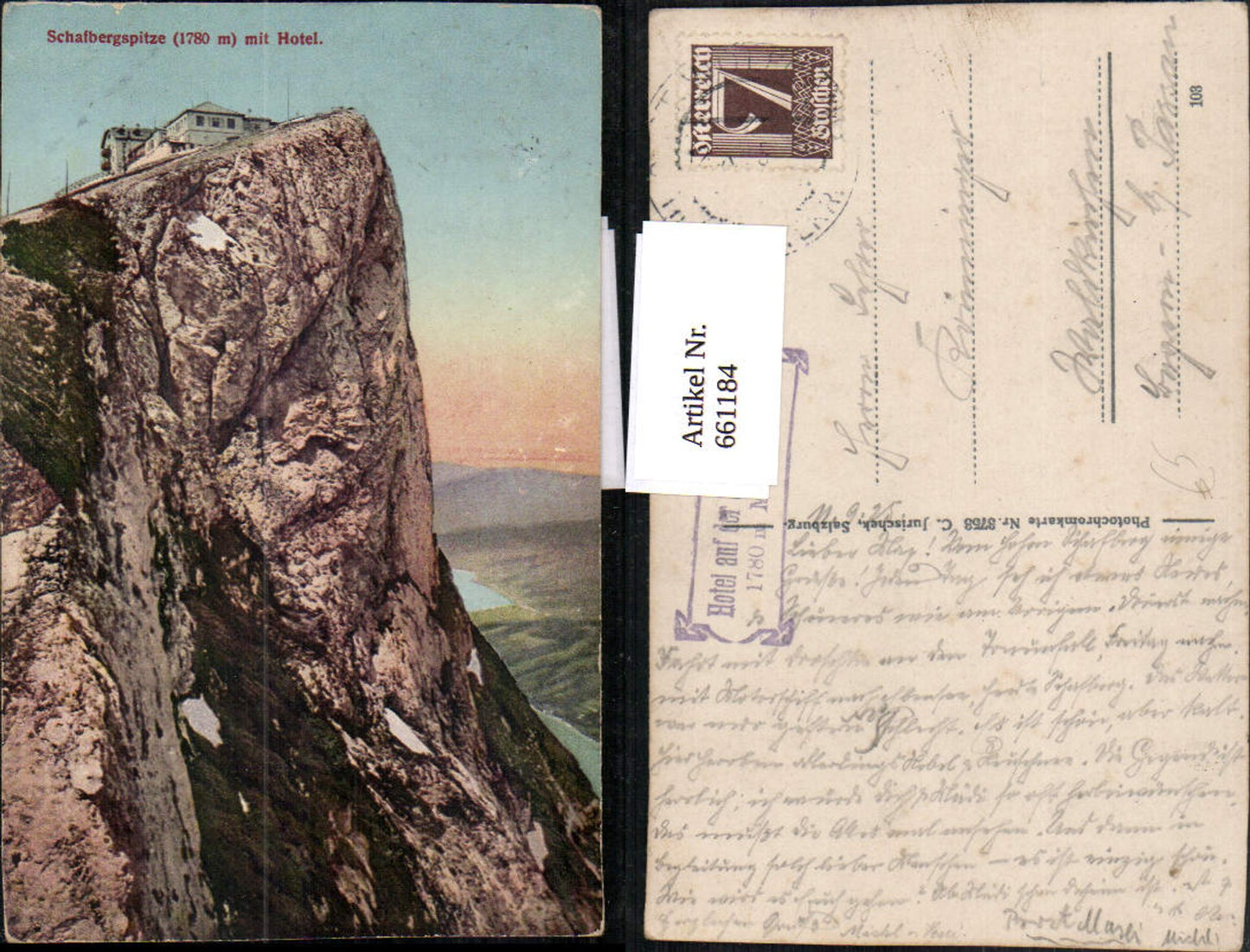 661184,Schafbergspitze mit Hotel St Wolfgang im Salzkammergut