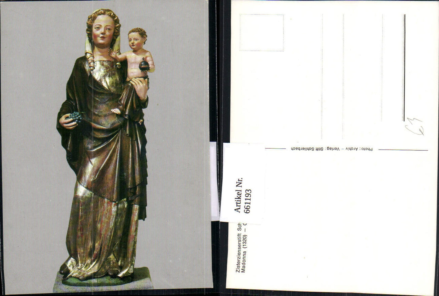 661193,Schlierbach Zisterzienserstift Madonna Ganzaufnahme