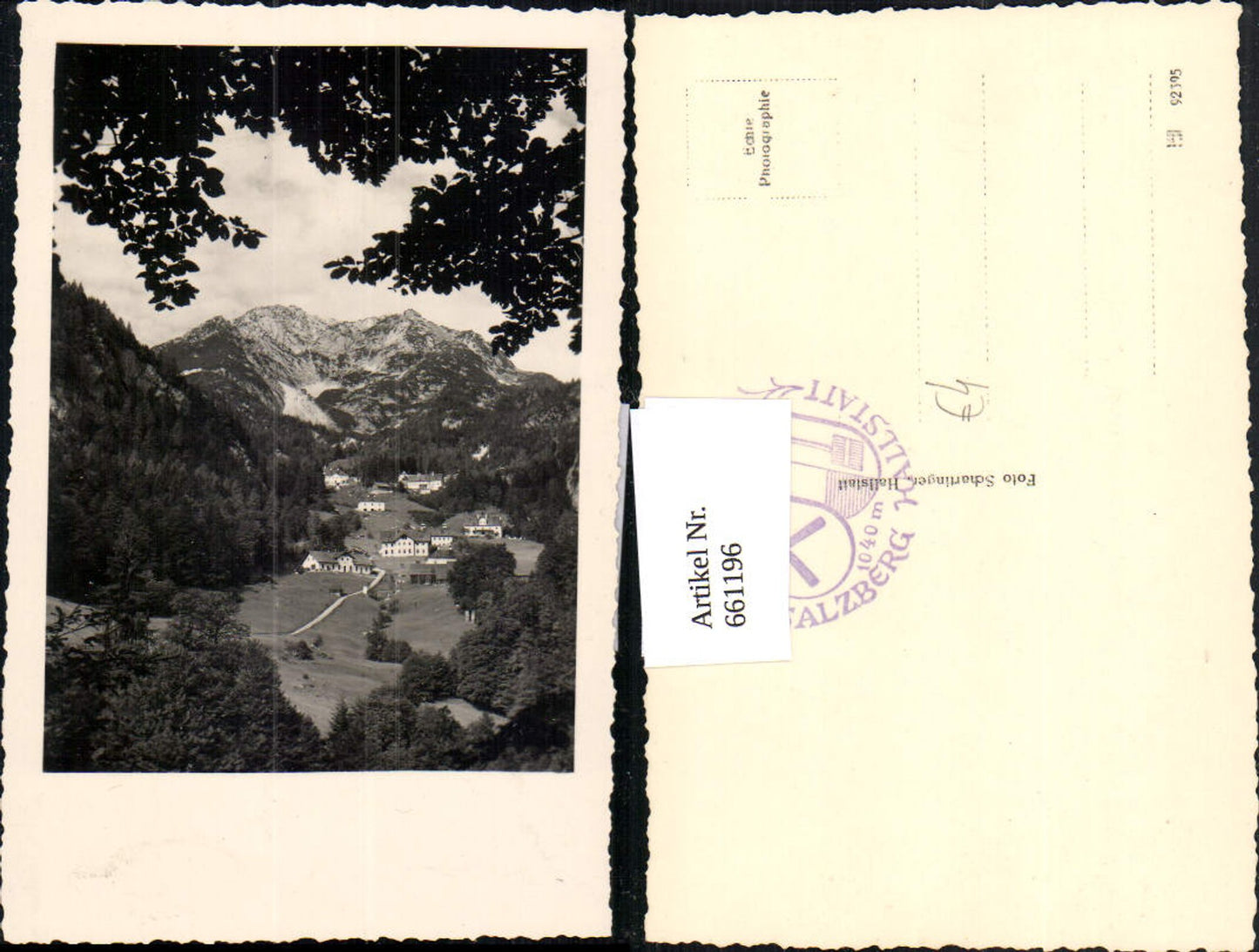 661196,Foto Ak Salzberg Hallstatt