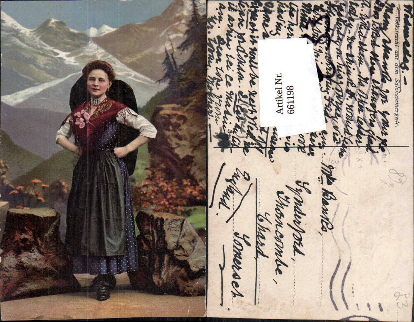 661198,Volkstrachten Salzkammergut Tracht Gmunden pub F. E. Brandt 14