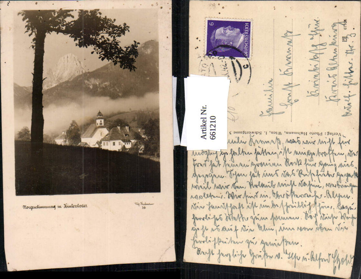 661210,Foto Ak Morgenstimmung in Hinterstoder pub Hubmann 36