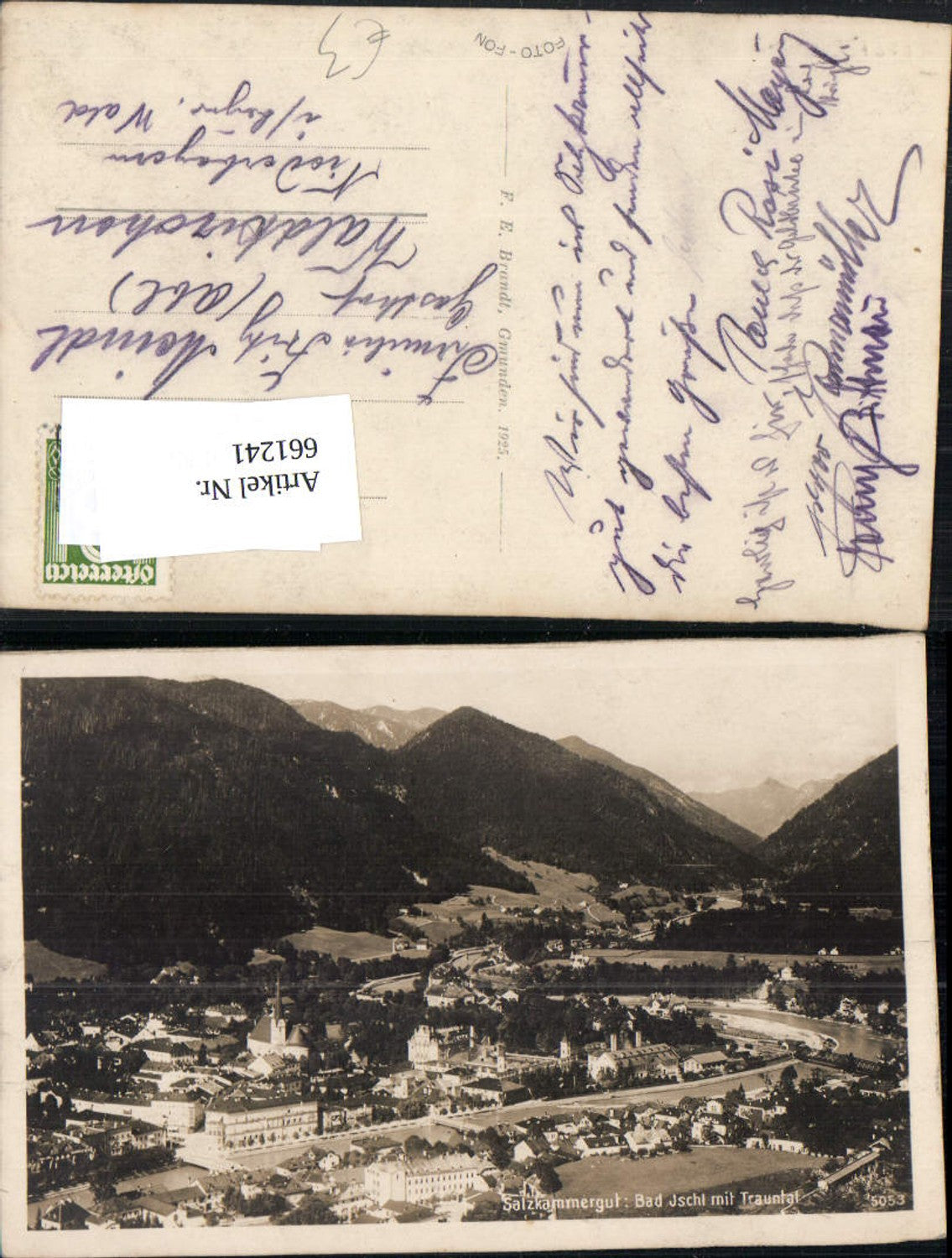661241,Foto Ak Salzkammergut Bad Ischl im Trauntal