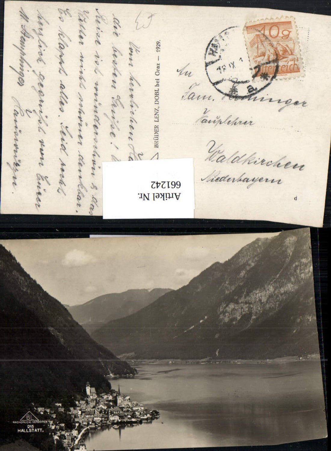 661242,Foto Ak Hallstatt Ansicht