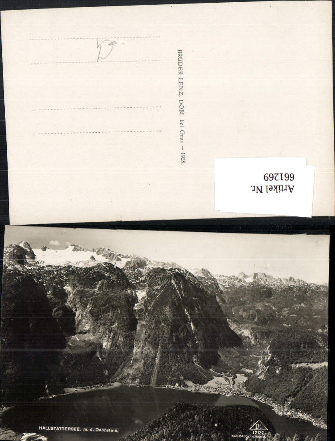 661269,Foto Ak Hallstättersee Hallstatt mit d. Dachstein