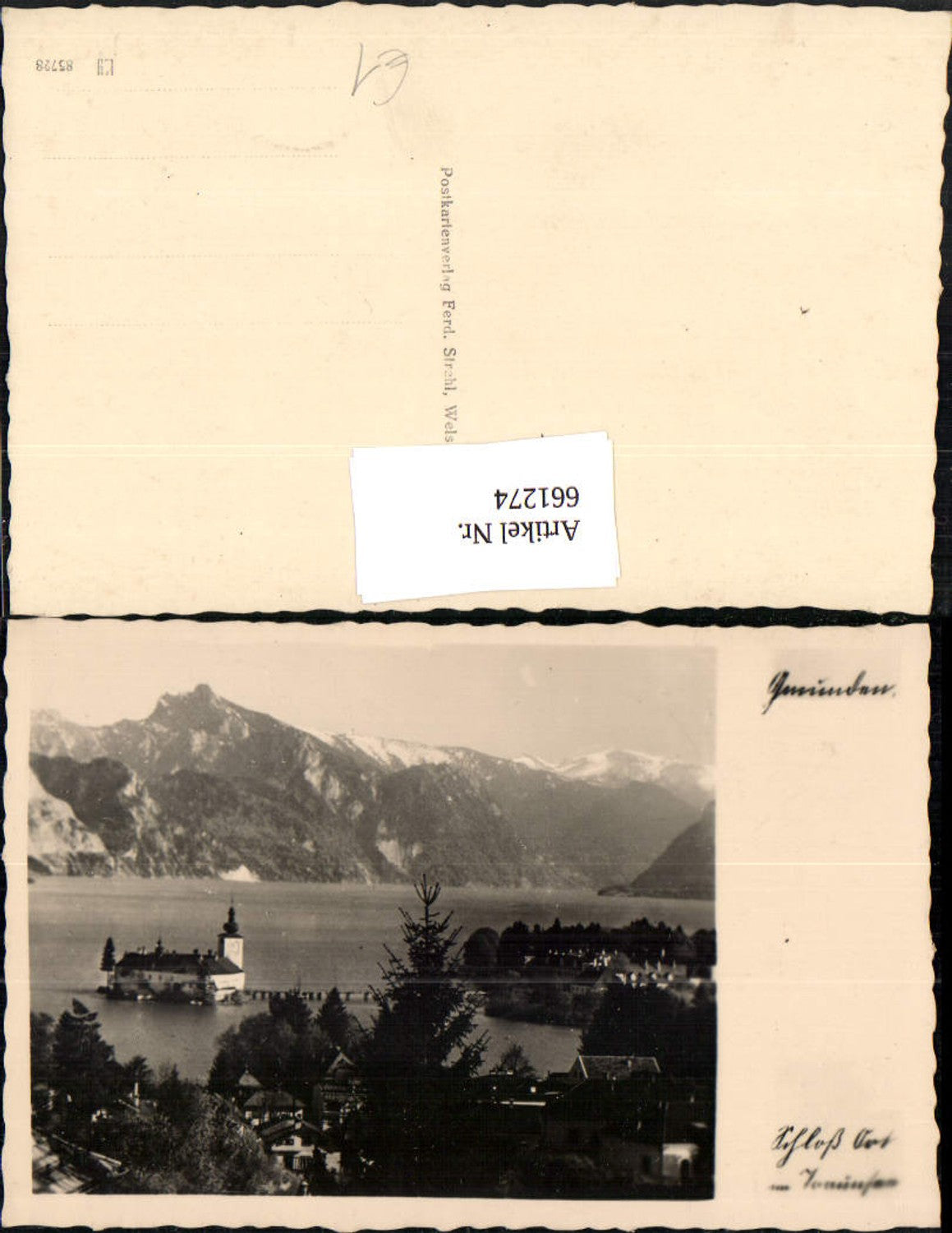 661274,Foto Ak Gmunden Schloss Ort