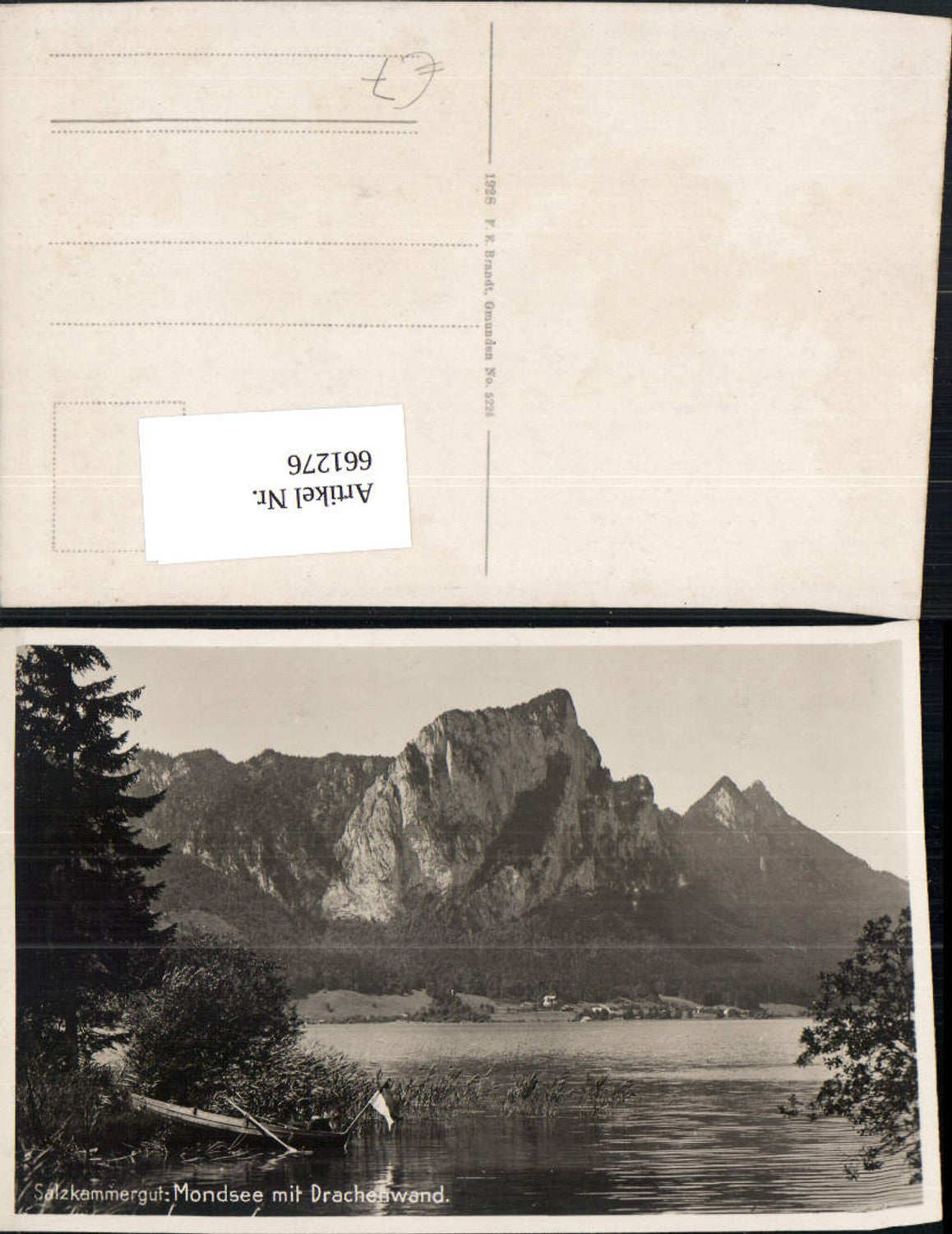 661276,Salzkammergut Mondsee mit Drachenwand Ruderboot
