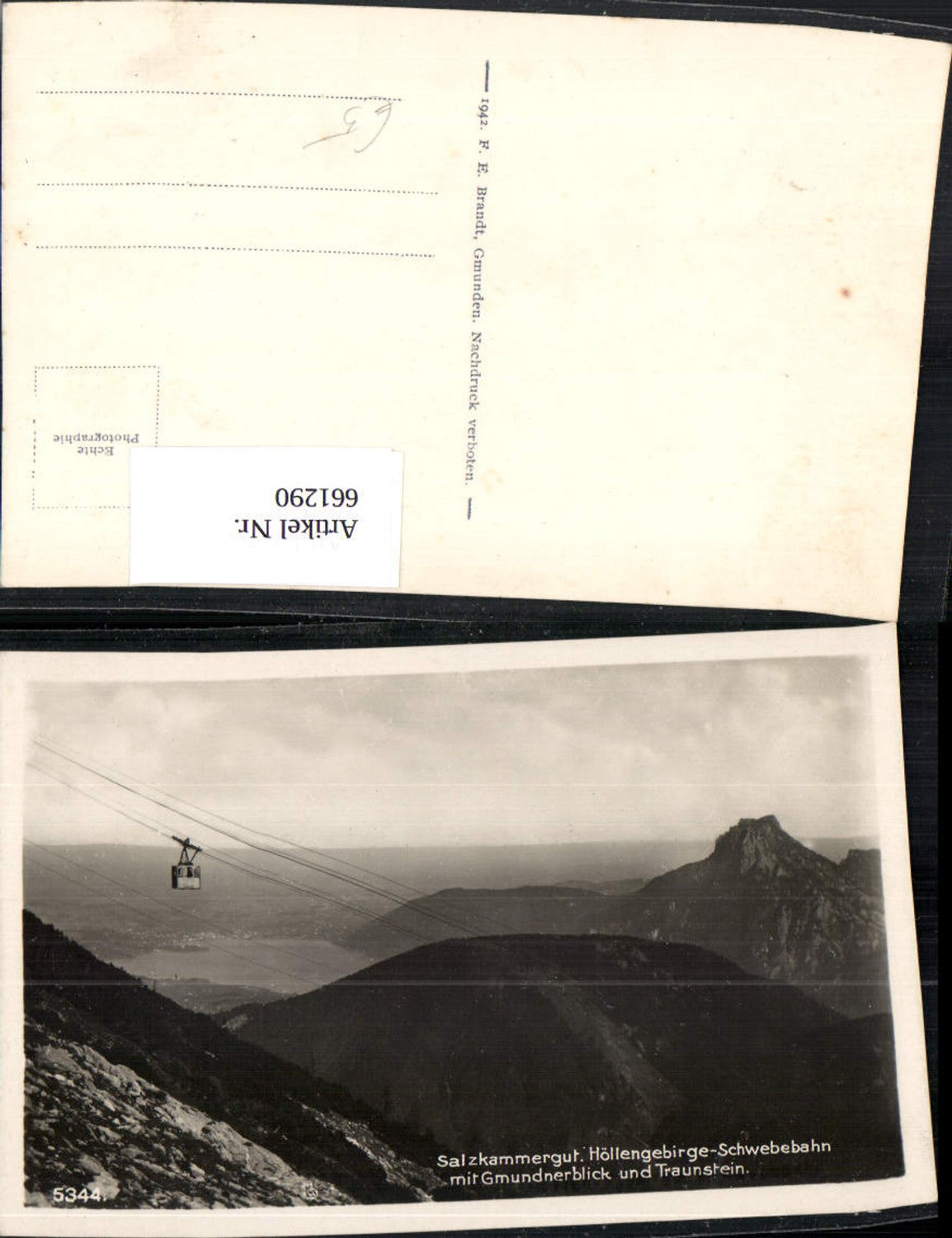 661290,Ebensee a. Traunsee Höllengebirge-Seilbahn Gmunderblick Seilbahn Feuerkogel