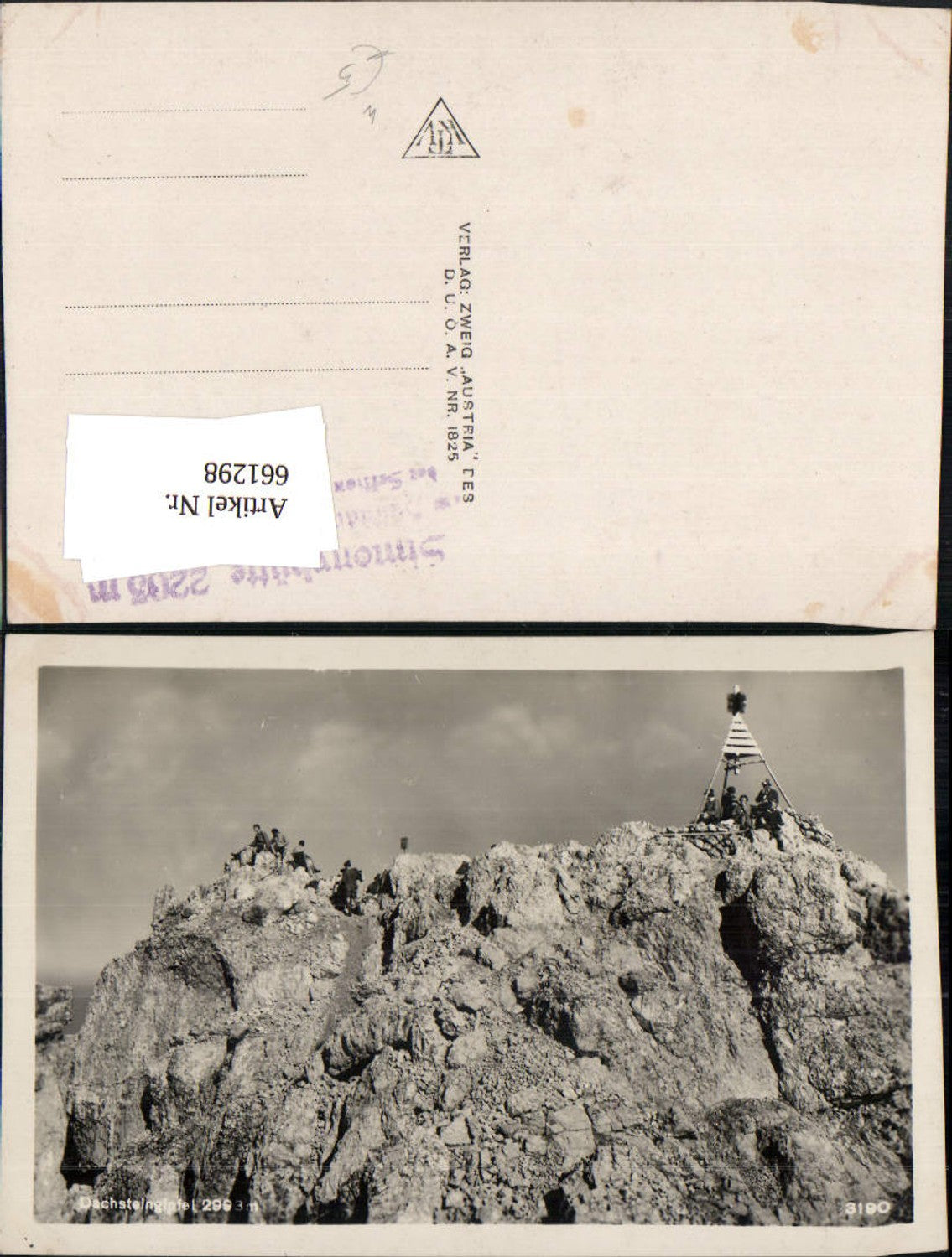 661298,Foto Ak Dachsteingipfel Hallstatt Bergsteigen