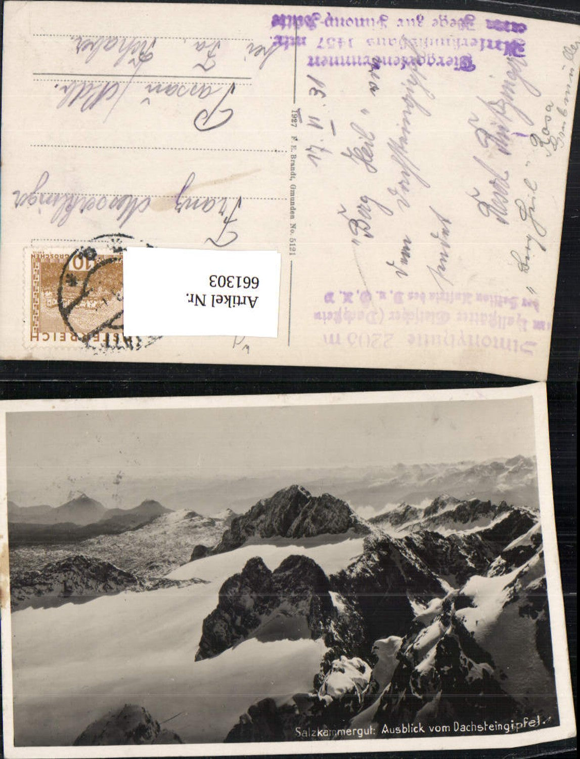 661303,Salzkammergut Ausblick v. Dachsteingipfel Hallstatt