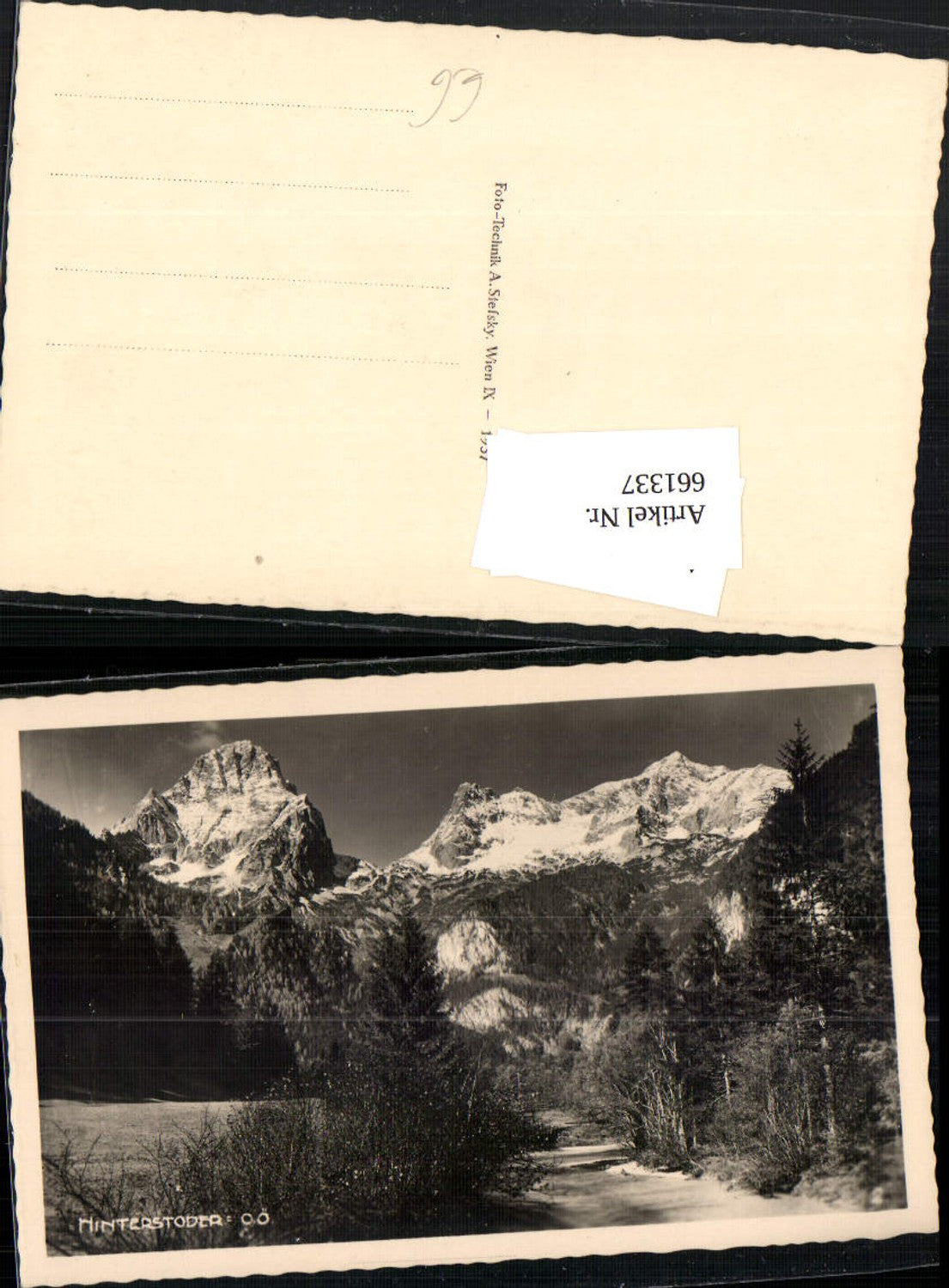 661337,seltene Foto-AK Hinterstoder m. Priel