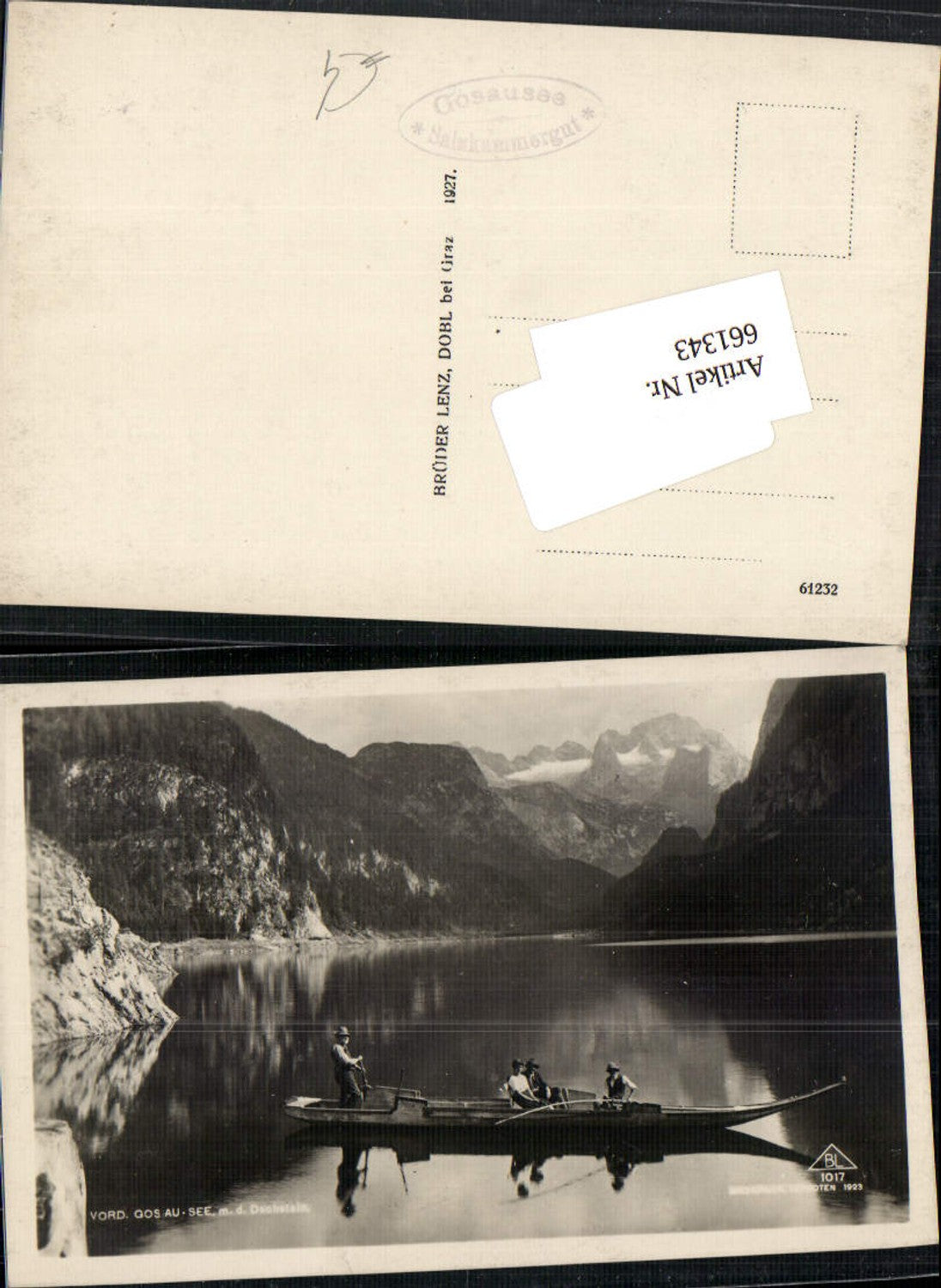 661343,Vorderer Gosausee Gosau Hallstatt Boot Dachstein
