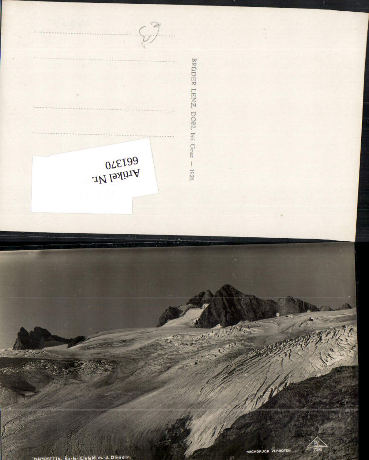 661370,Foto Ak Dachstein m. d. Dirndl Hallstatt