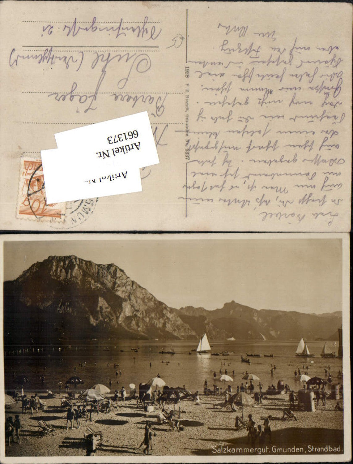 661373,Foto Ak Gmunden Strandbad Strandleben Salzkammergut