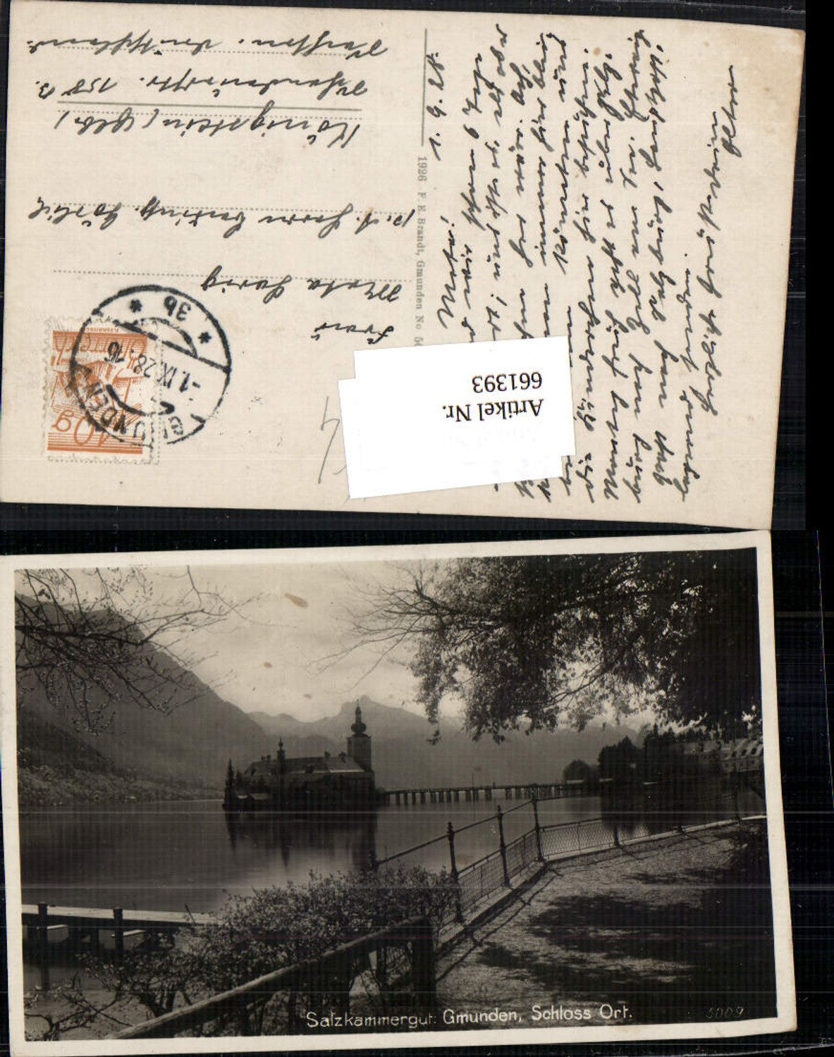 661393,Foto Ak Gmunden Schloss Ort Salzkammergut