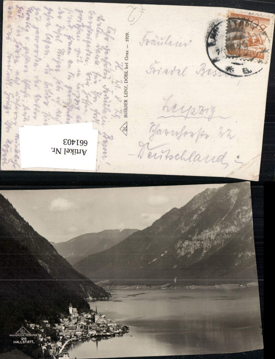 661403,Foto Ak Hallstatt Totale