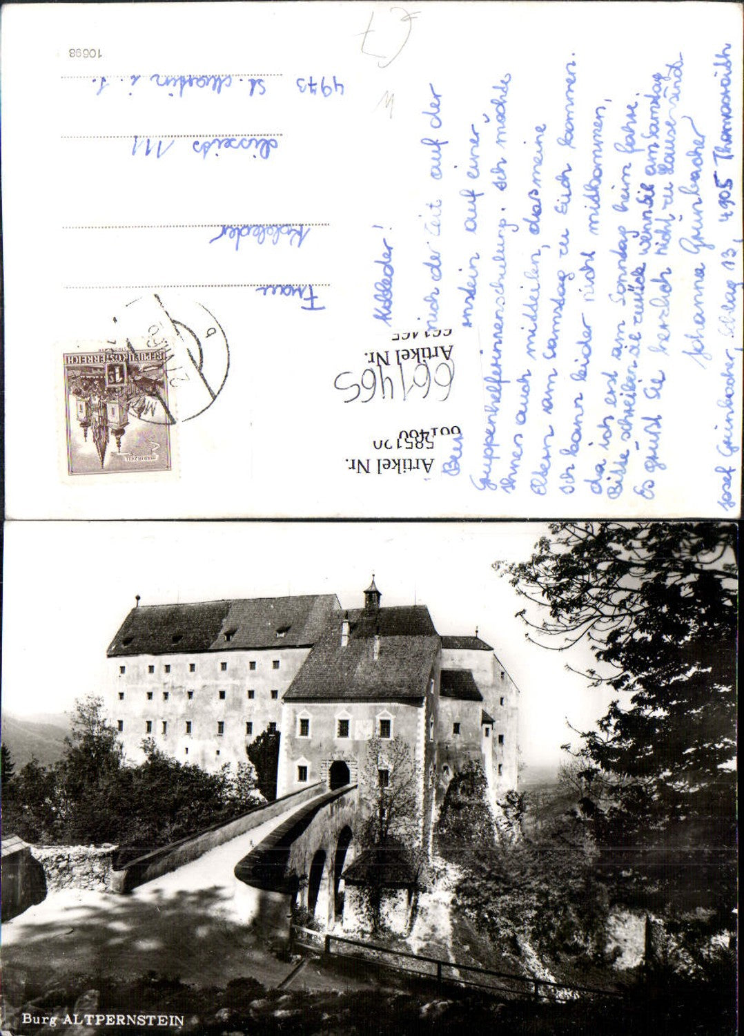 661465,Burg Altpernstein Pernstein b. Micheldorf Kirchdorf