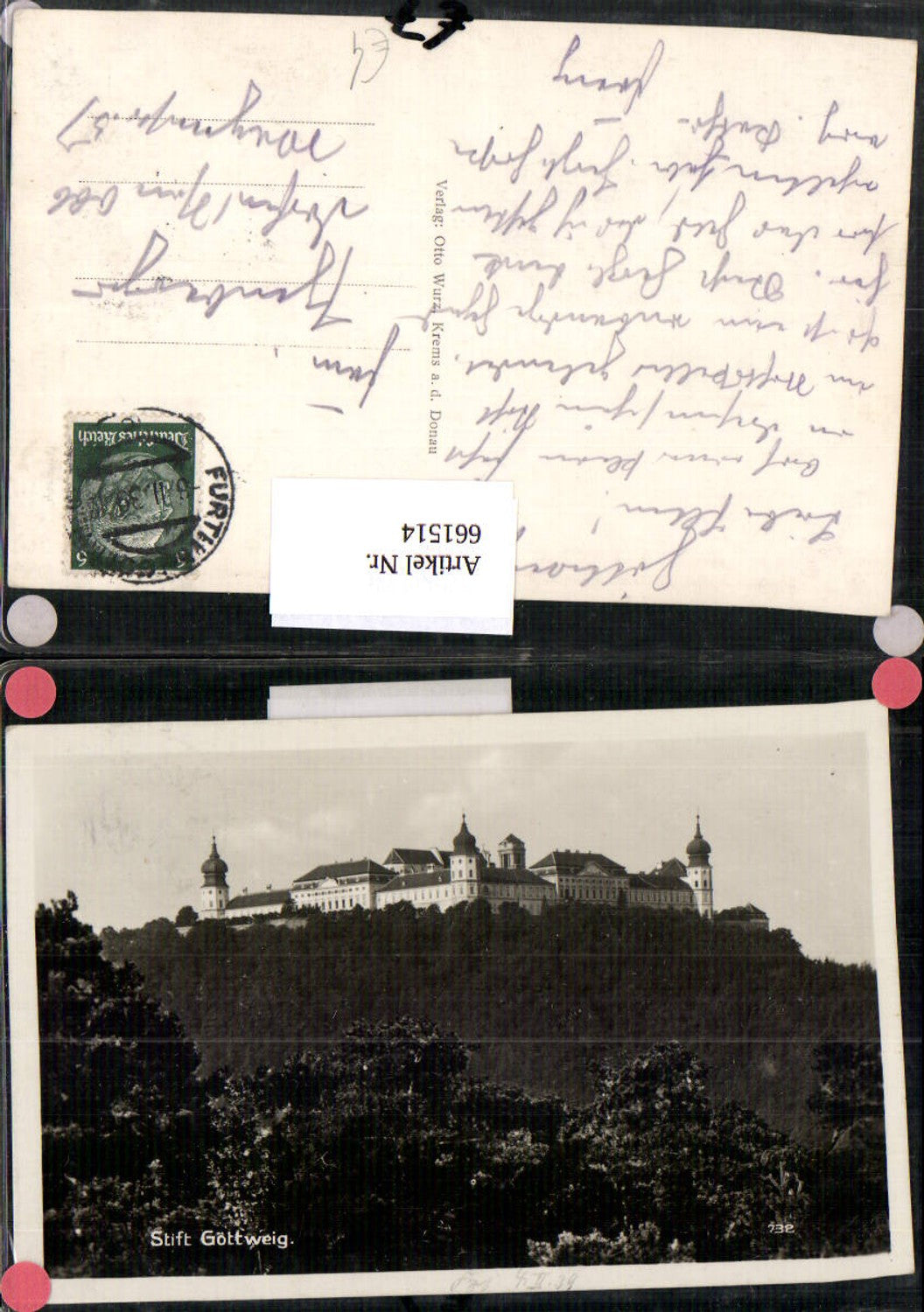 661514,Foto Ak Stift Göttweig Furth bei Göttweig