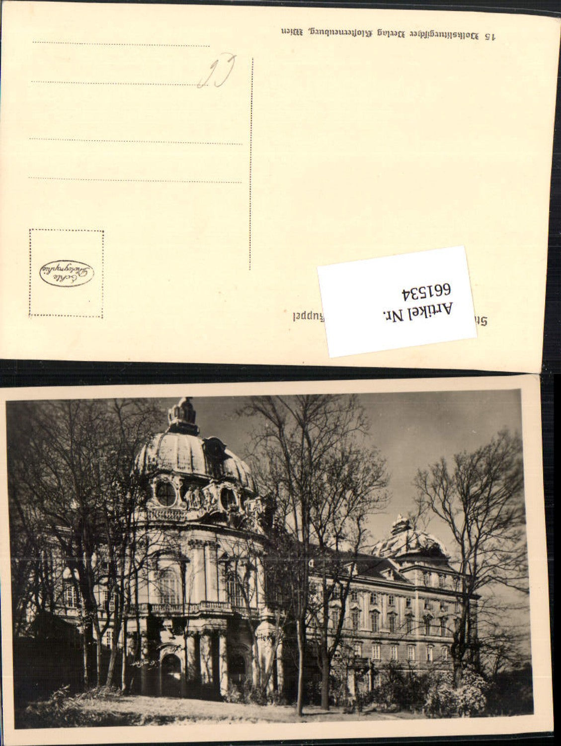 661534,Foto Ak Klosterneuburg Stift Ansicht Große Kuppel