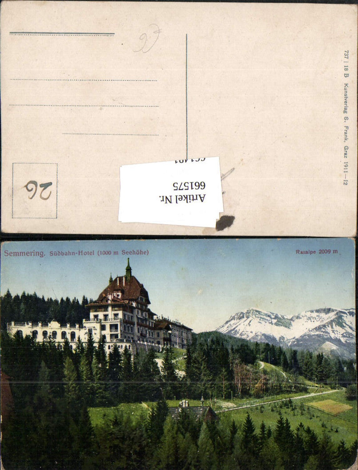 661575,Semmering Südbahnhotel mit Raxalpe