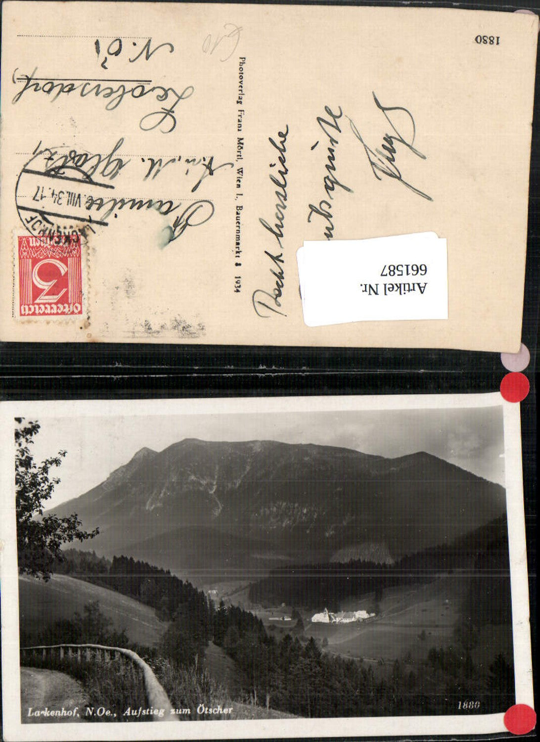 661587,Foto Ak Lackenhof Aufstieg zum Ötscher Gaming