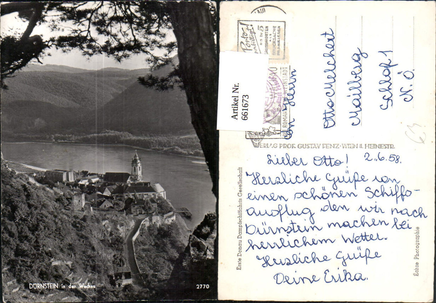 661673,Foto Ak Dürnstein in der Wachau