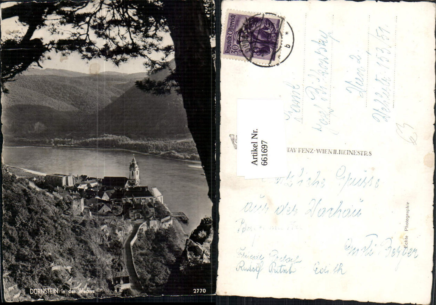 661697,Foto Ak Dürnstein in der Wachau