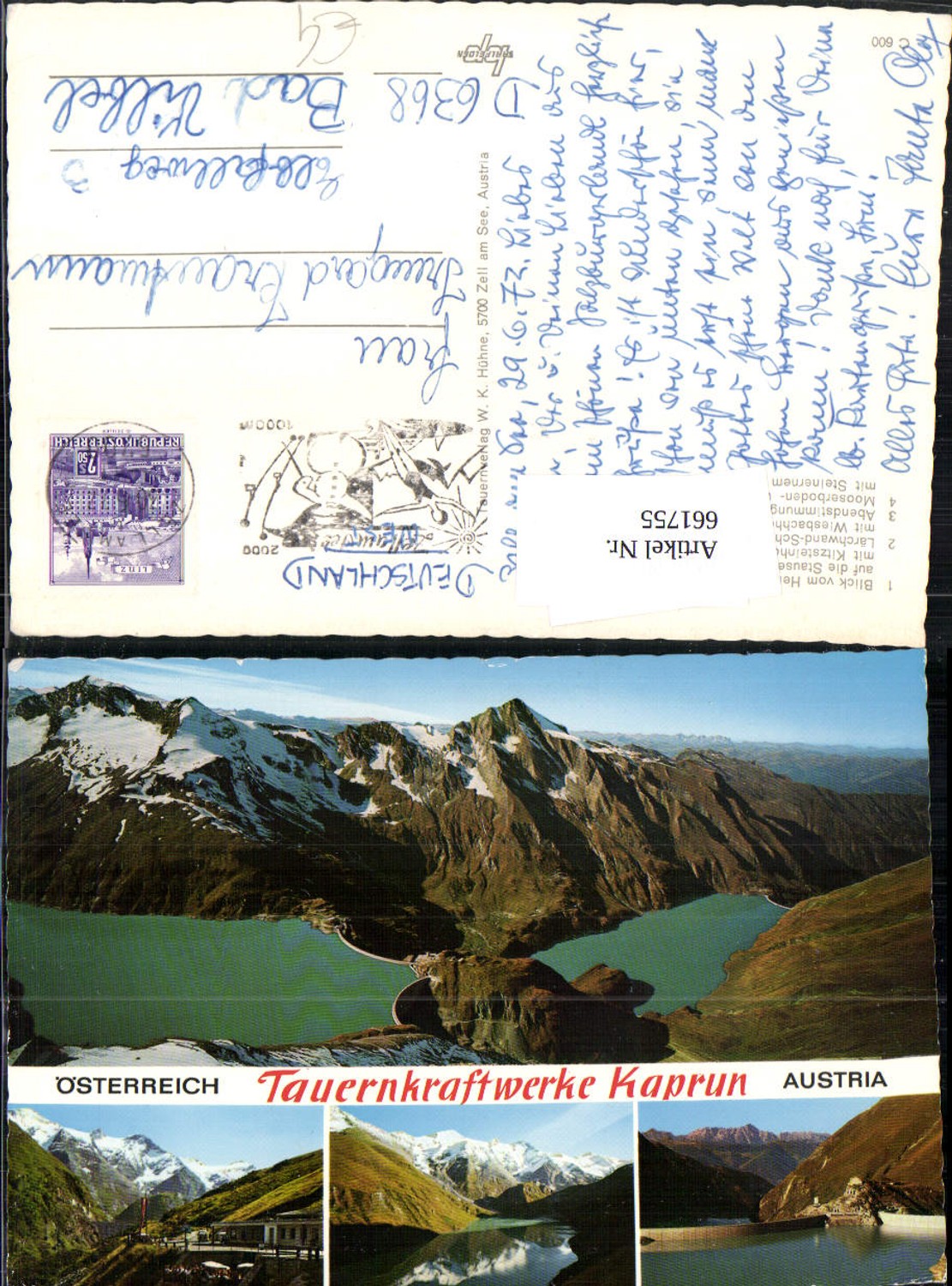 661755,Mehrbild Ak Kaprun Tauernkraftwerk Stausee Kitzsteinhorn