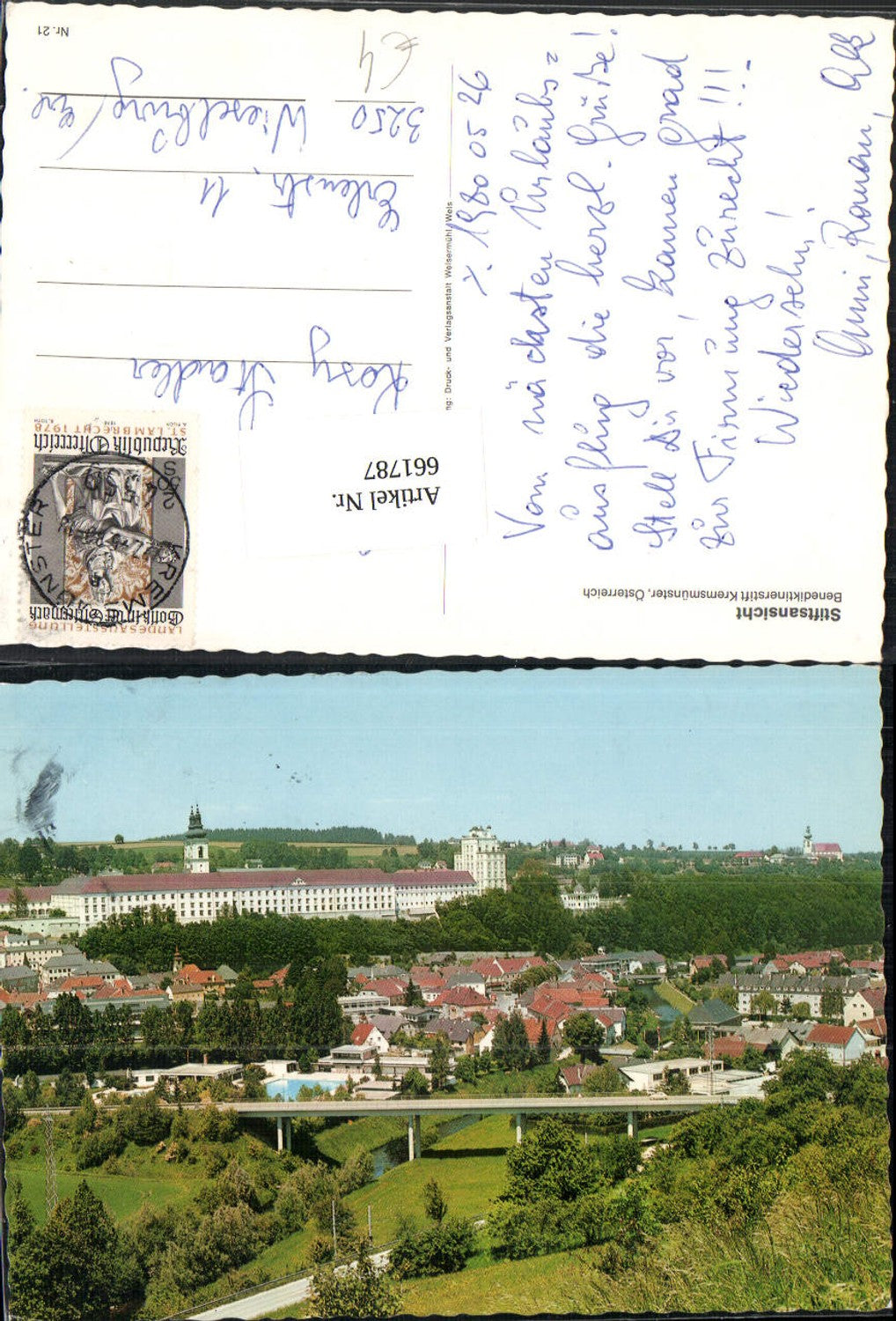 661787,Stiftsansicht Benediktinerstift Kremsmünster