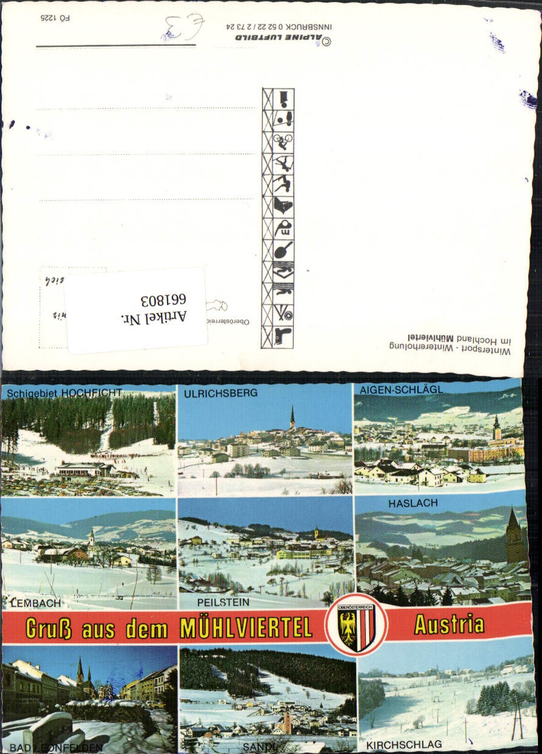 661803,Mehrbild Ak Gruss Mühlviertel im Winter Ulrichsberg Hochficht Bad Leonfelden