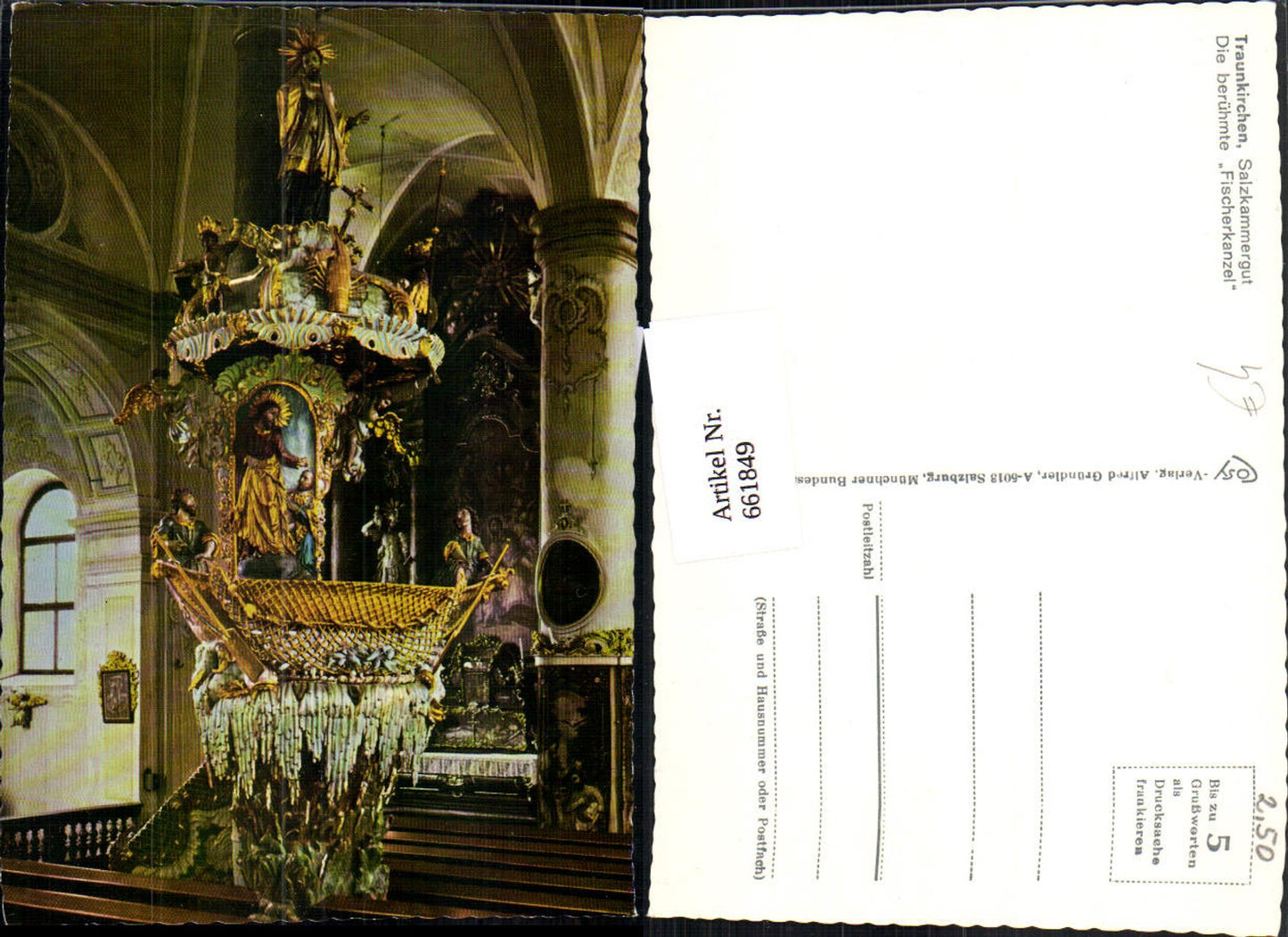 661849,Traunkirchen Salzkammergut Fischerkanzel