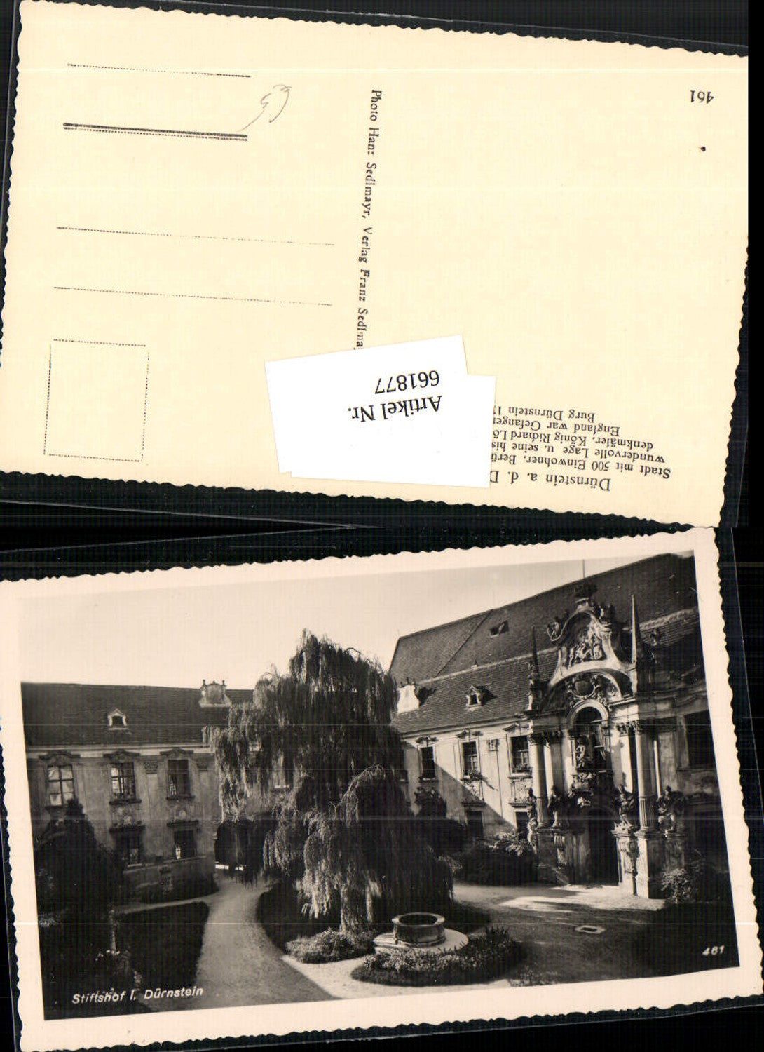 661877,Dürnstein in der Wachau Burg Donau Siftshof Stift